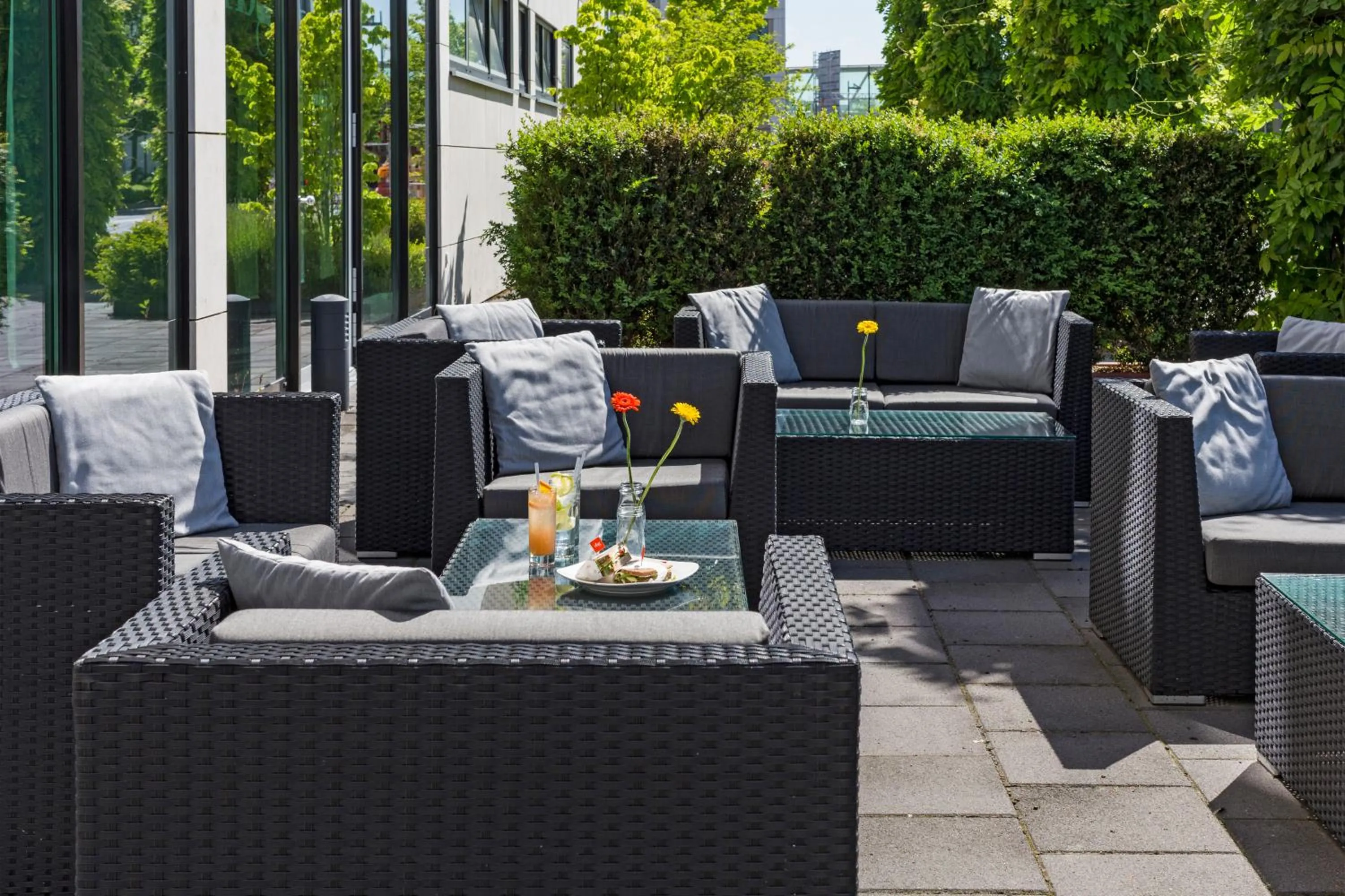 Balcony/Terrace in Park Inn by Radisson Frankfurt Airport