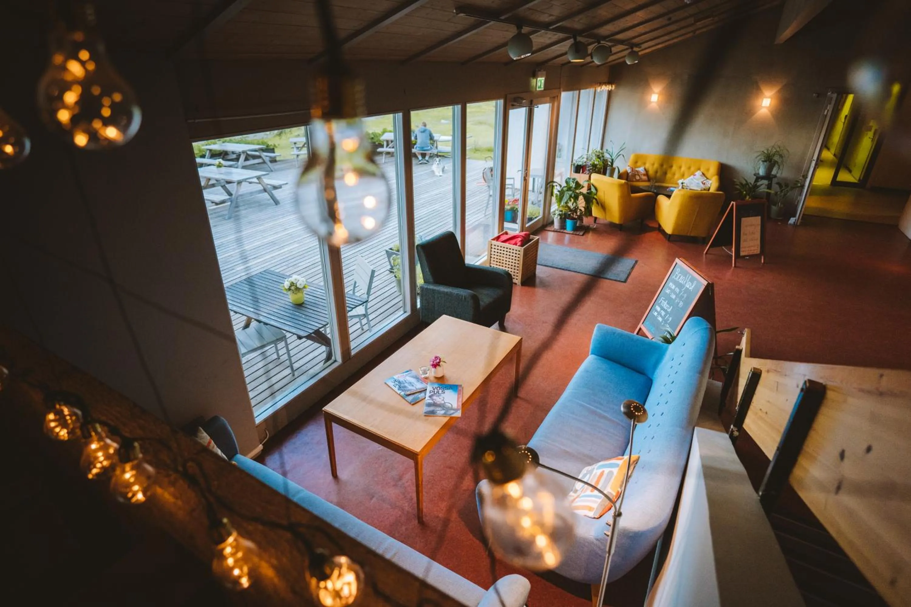 Patio in Voss Vandrarheim Hostel