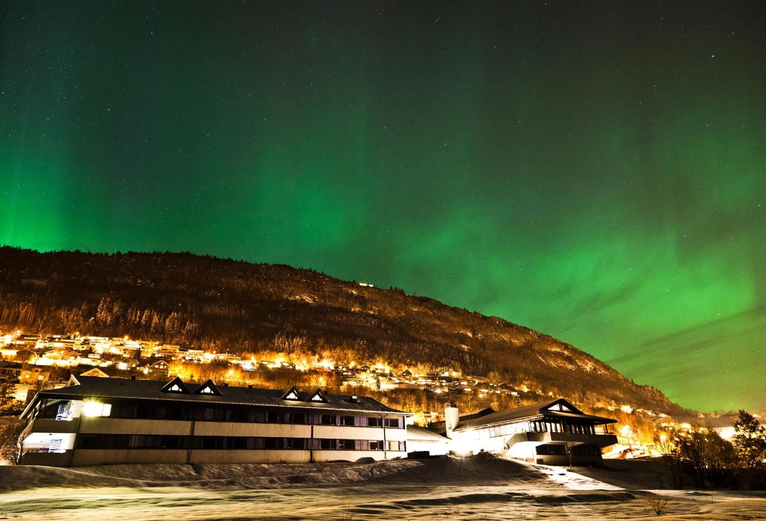 Facade/entrance in Voss Vandrarheim Hostel