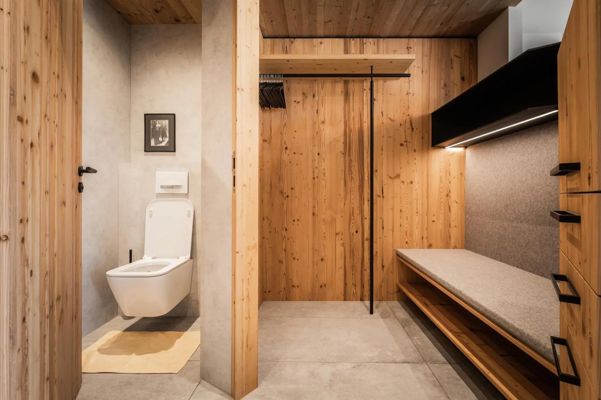 Toilet in s'Hoamatl Dorfkrug Appartements