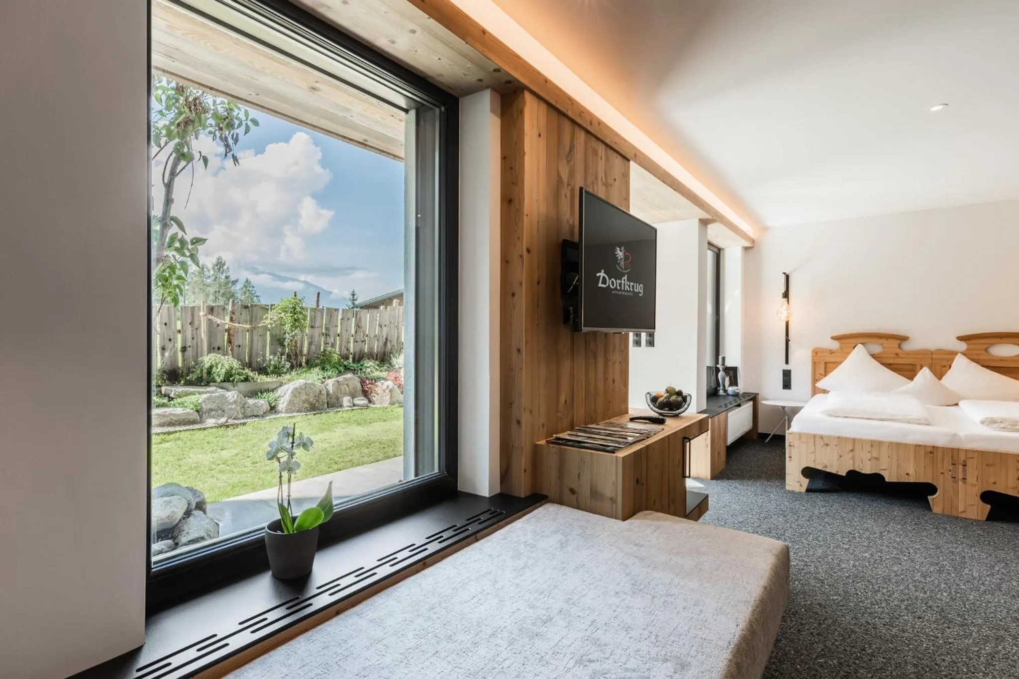 TV and multimedia, Bed in s'Hoamatl Dorfkrug Appartements