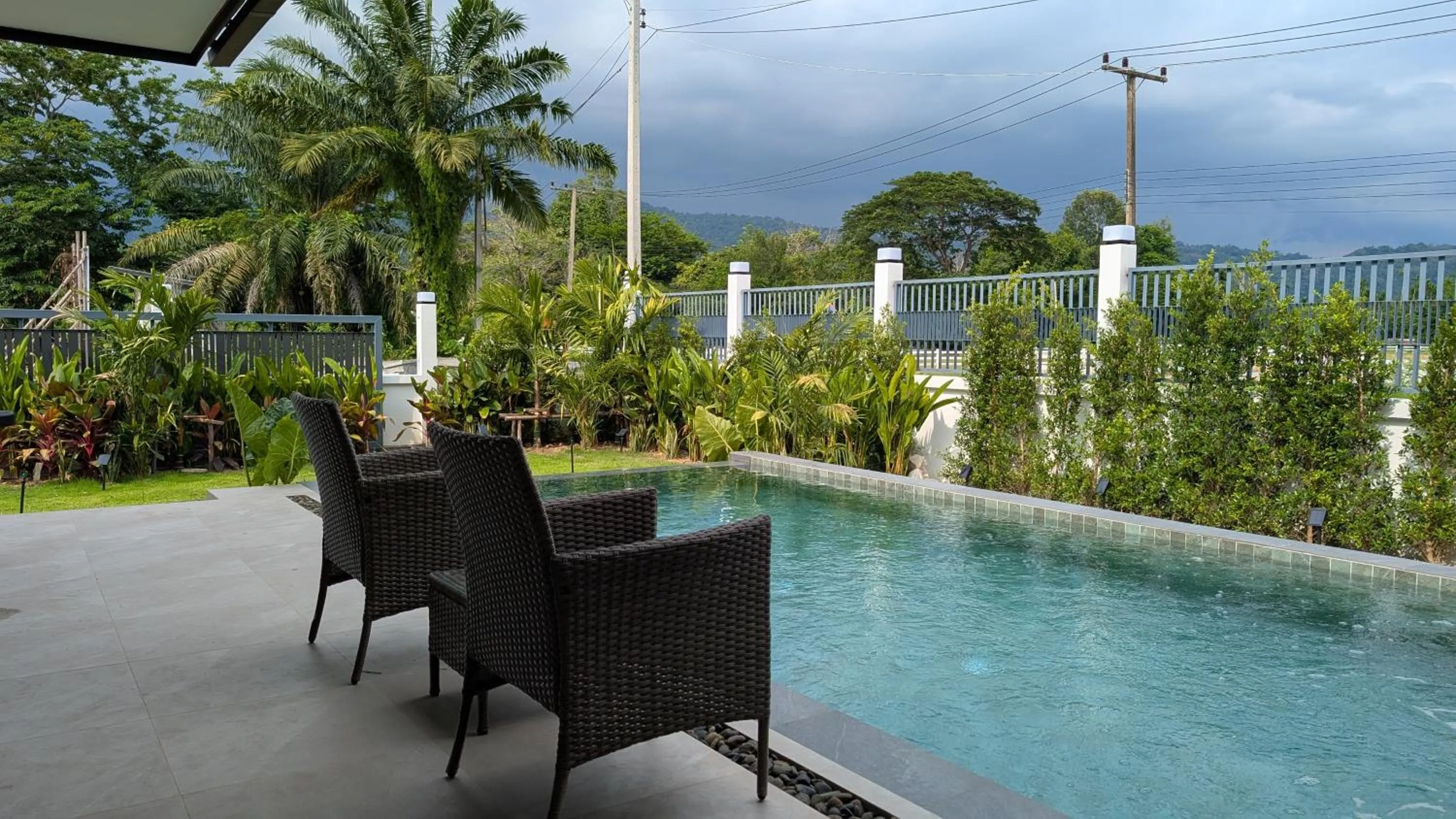 Pool view in Villa Panalai
