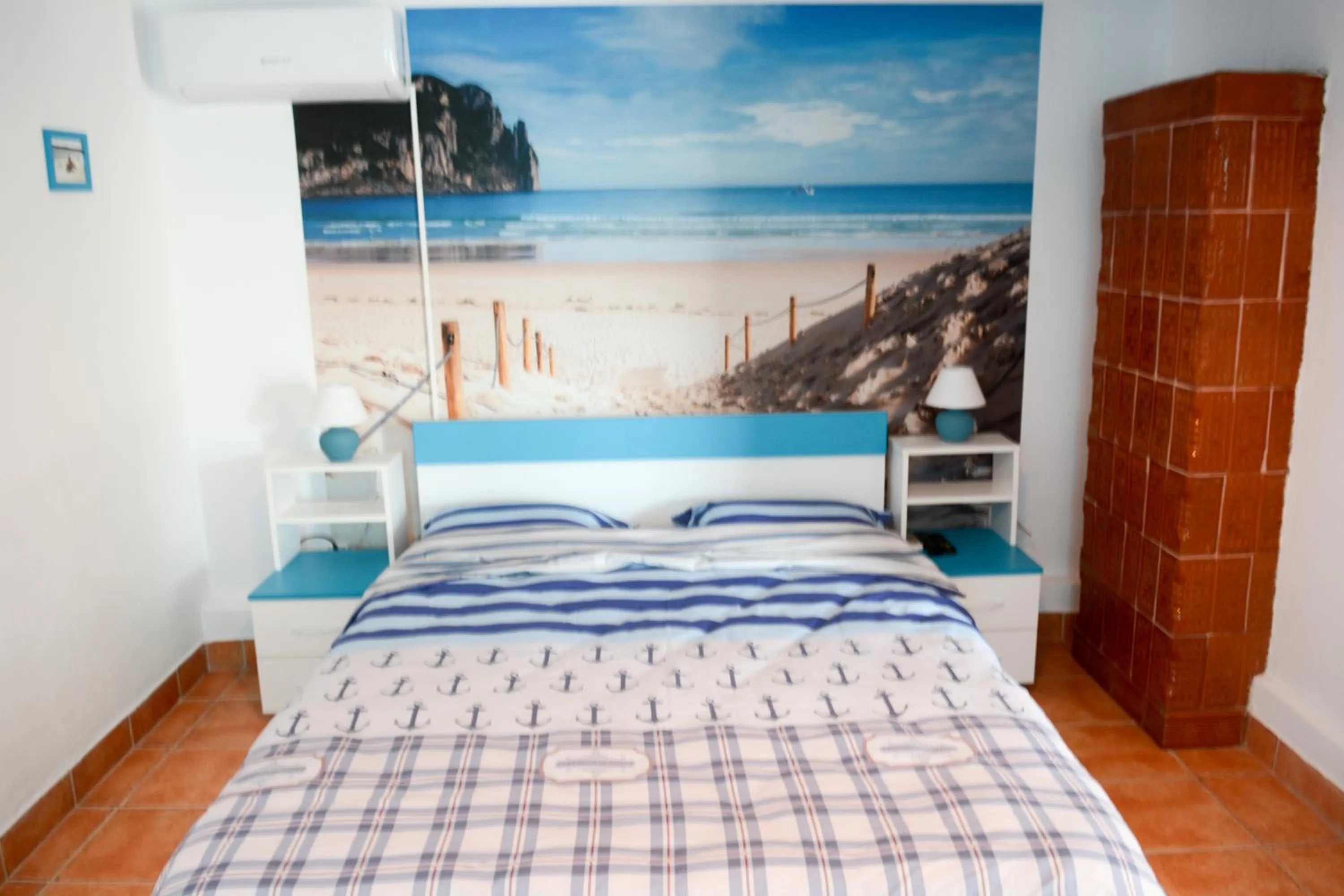Bed in Sailors Guest House Jurilovca