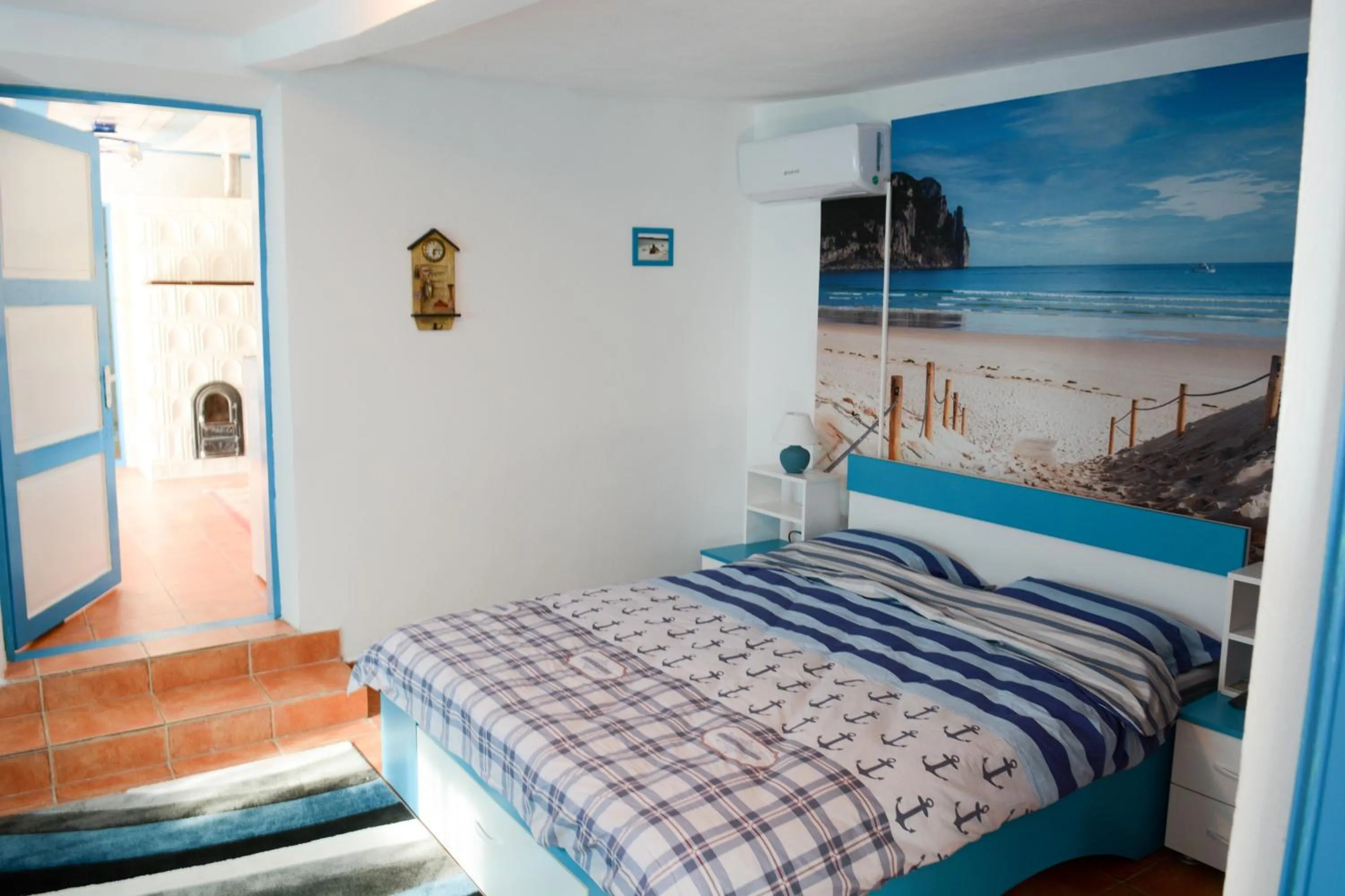 Bed in Sailors Guest House Jurilovca