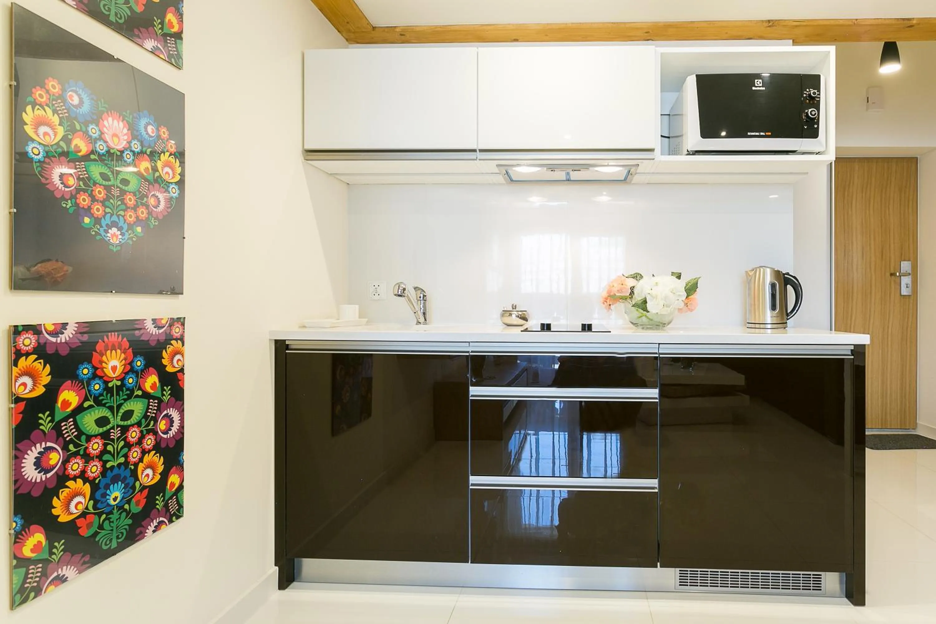 Kitchen or kitchenette in Giewont Krupówki SPA