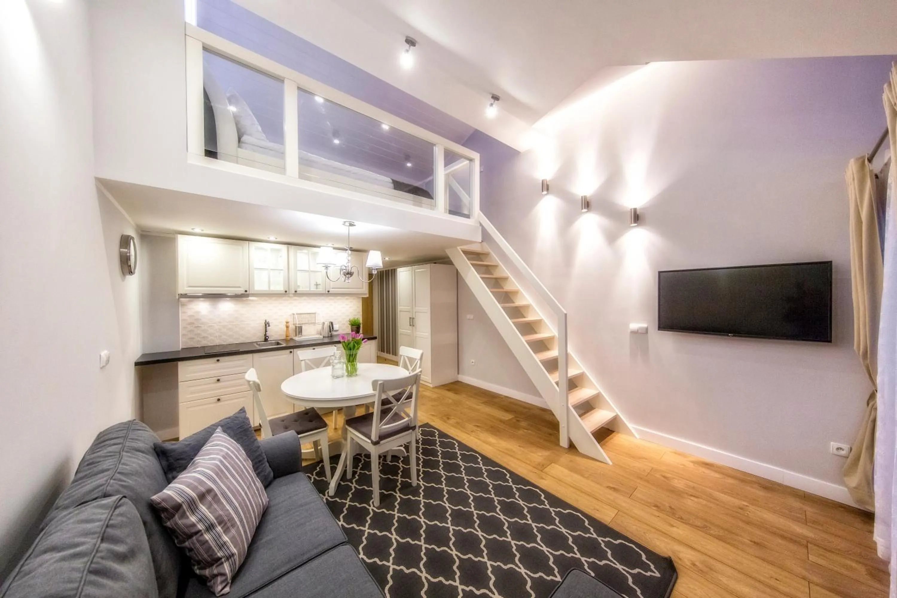 Kitchen or kitchenette in Giewont Krupówki SPA