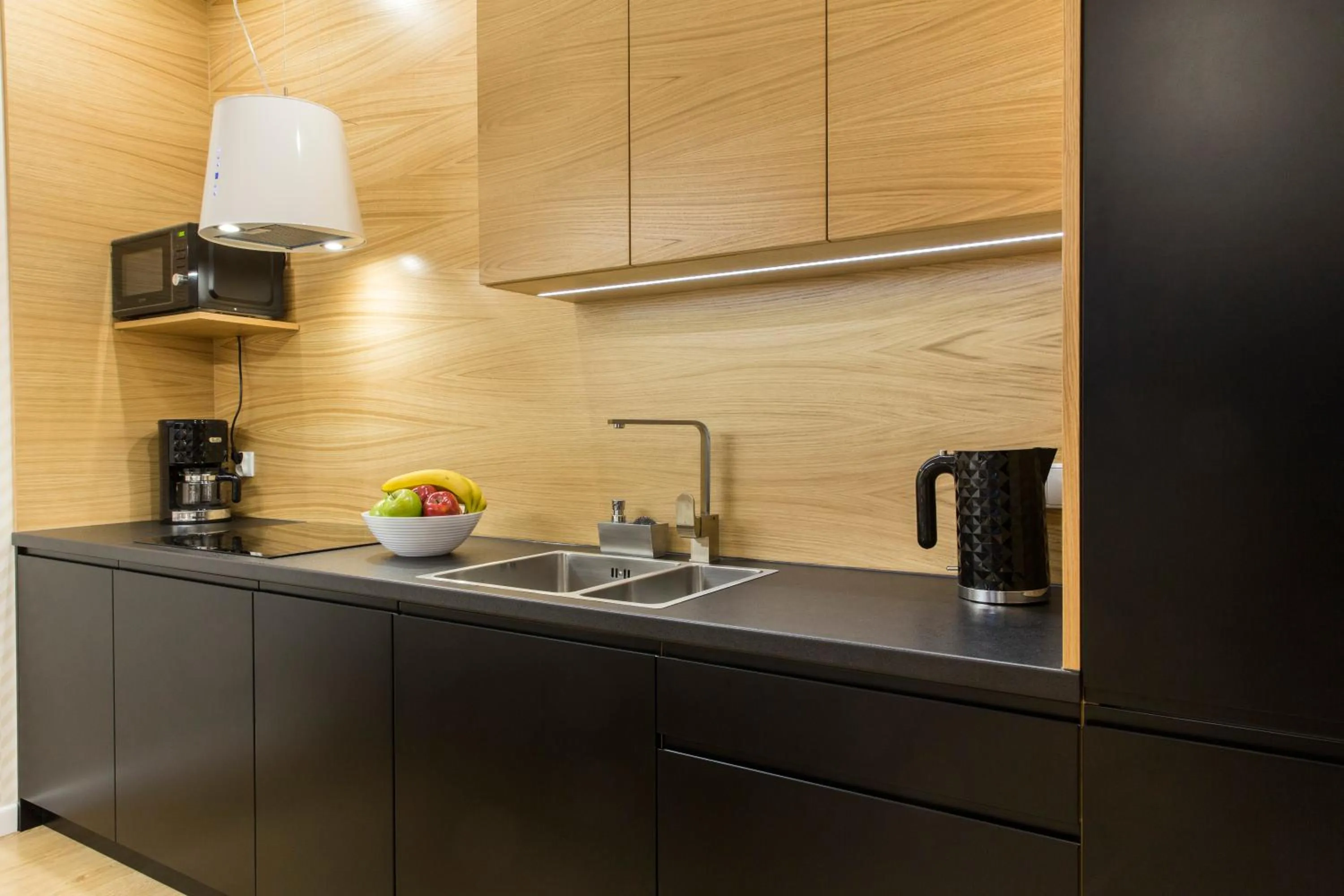 Kitchen or kitchenette in Giewont Krupówki SPA