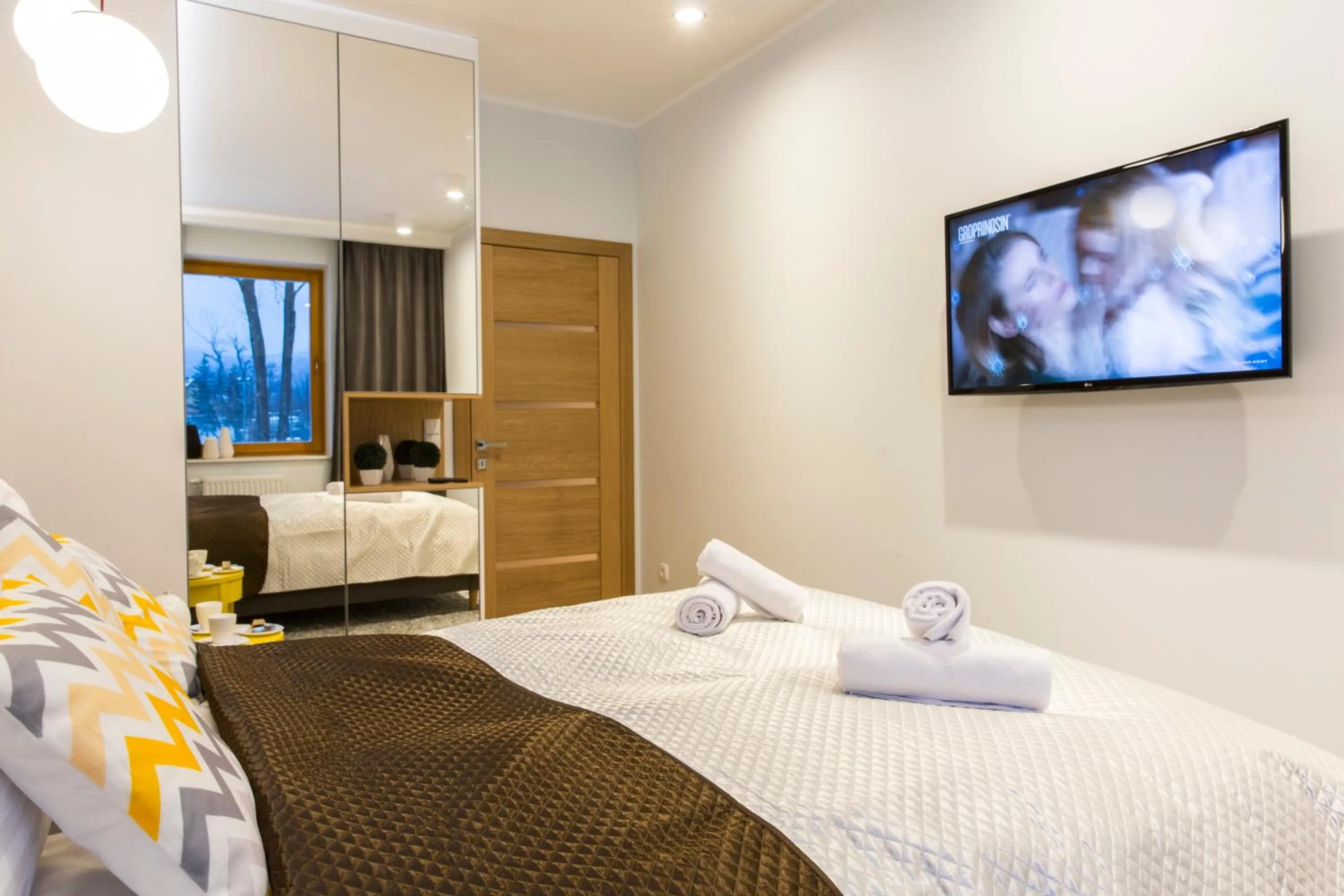 Bedroom, Bed in Giewont Krupówki SPA