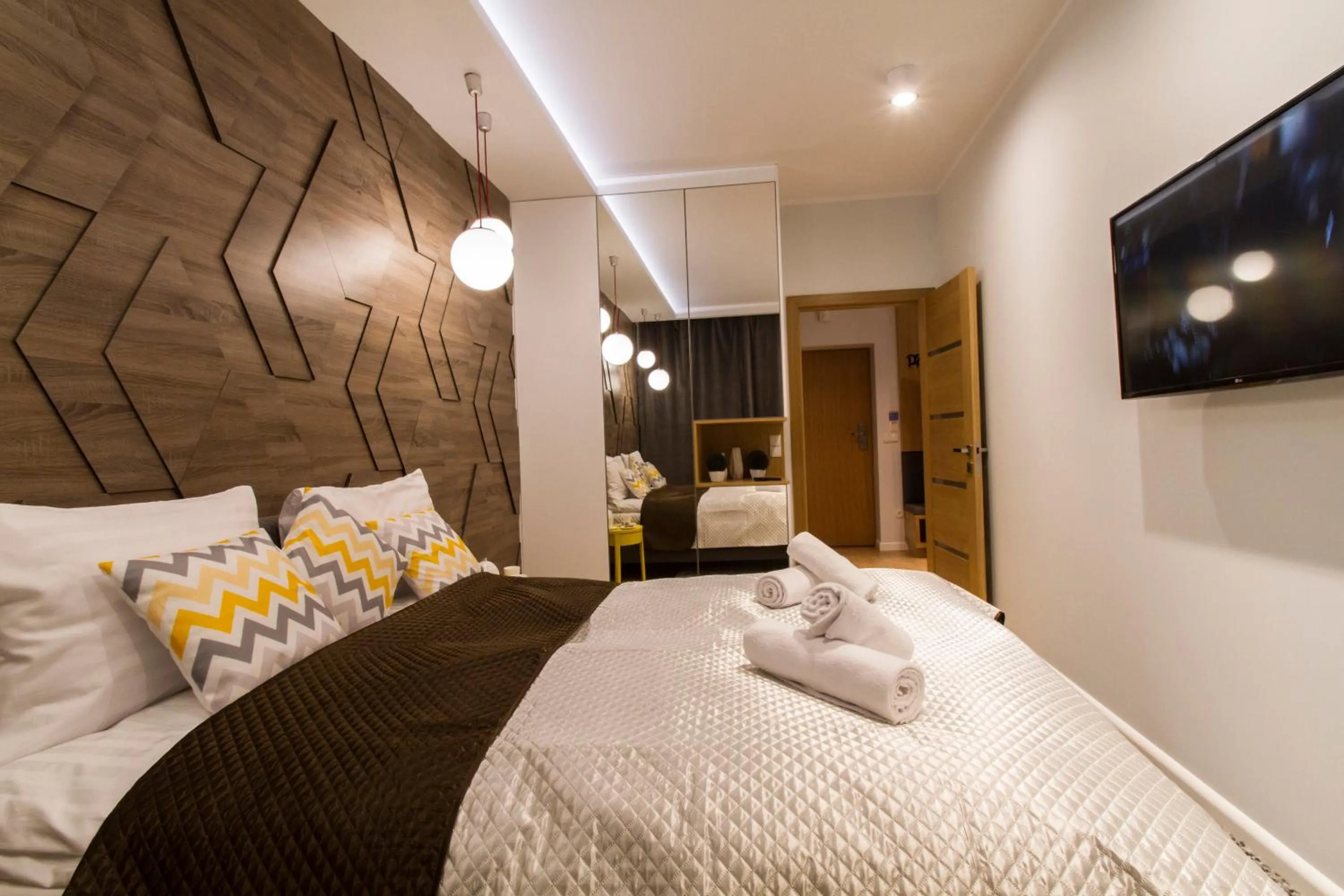 Bedroom, Bed in Giewont Krupówki SPA