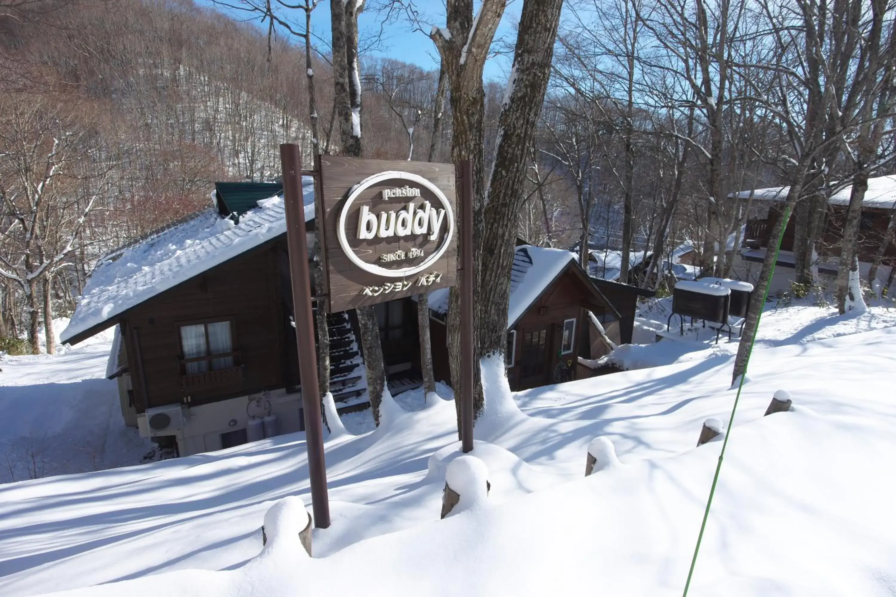 Facade/entrance in Pension Buddy Facade/entrance in Pension Buddy