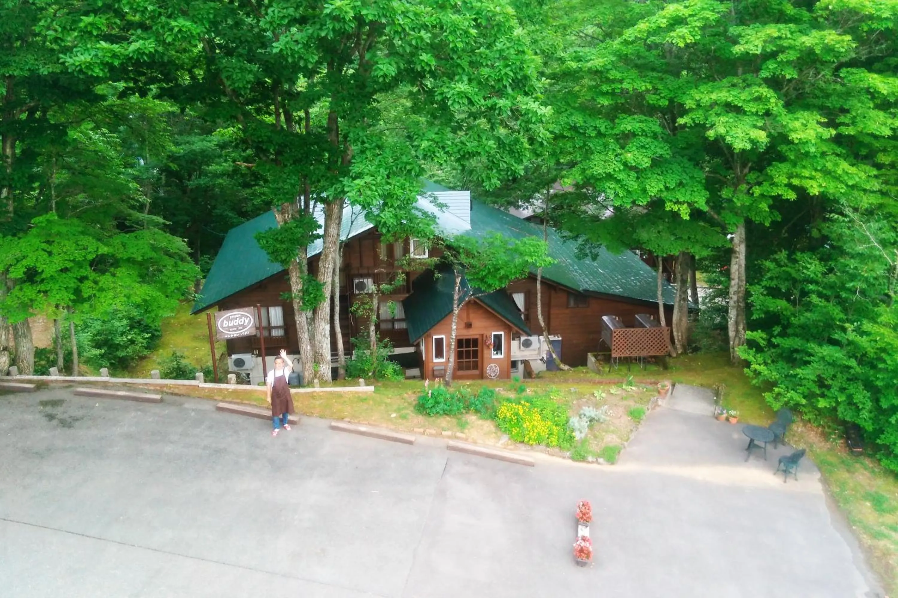 Bird's eye view in Pension Buddy