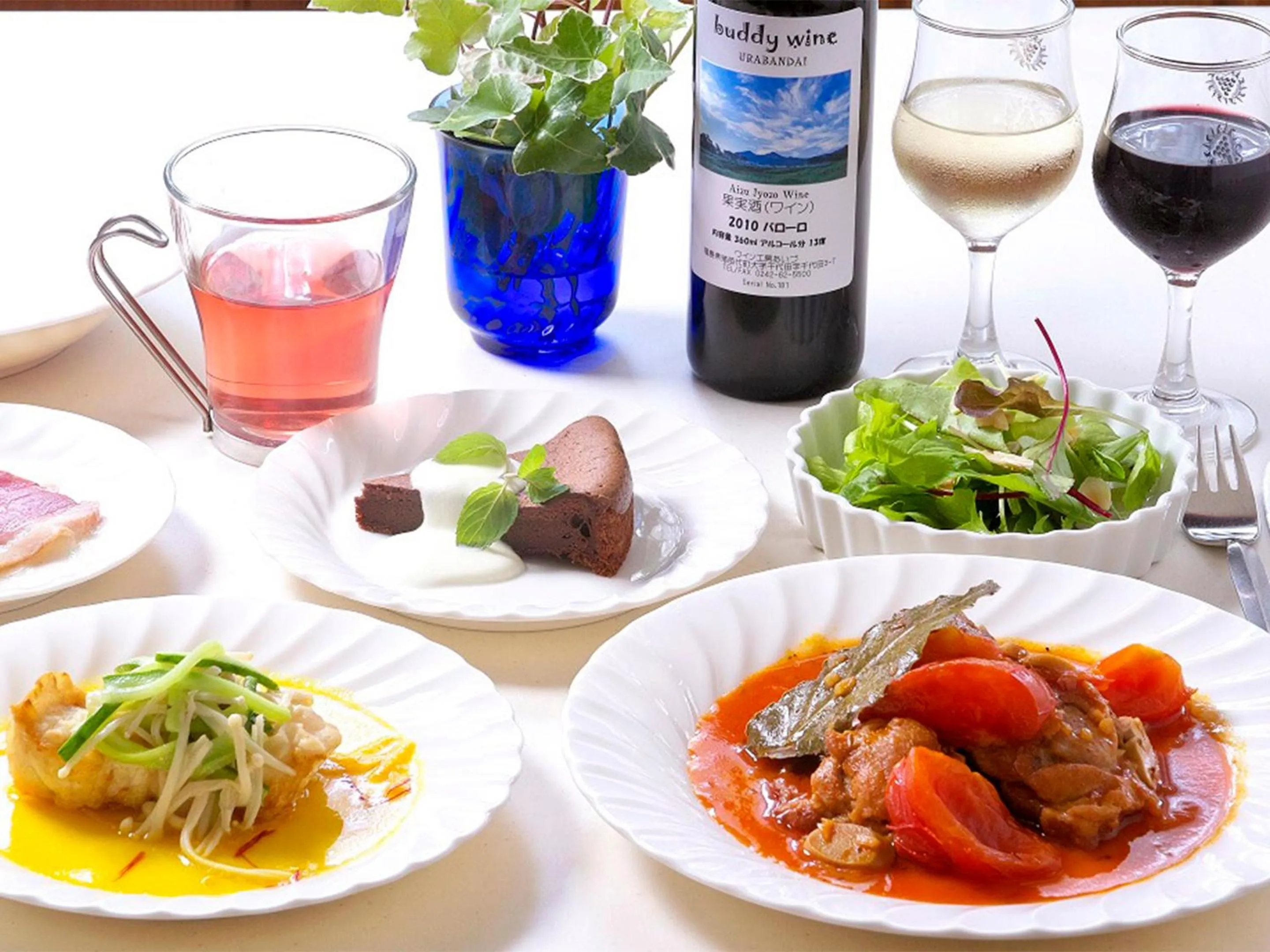 Dinner in Pension Buddy