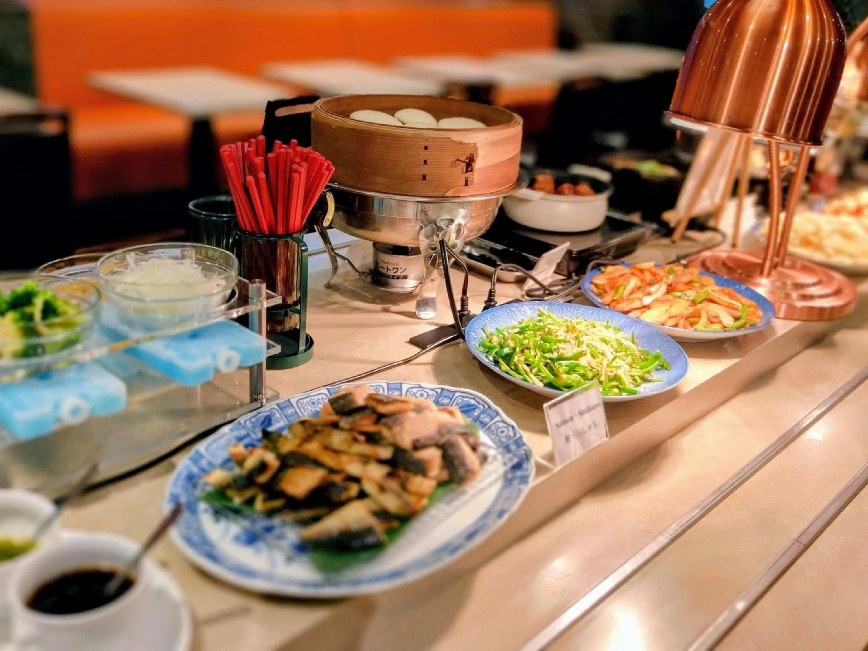 Buffet breakfast in New Osaka Hotel