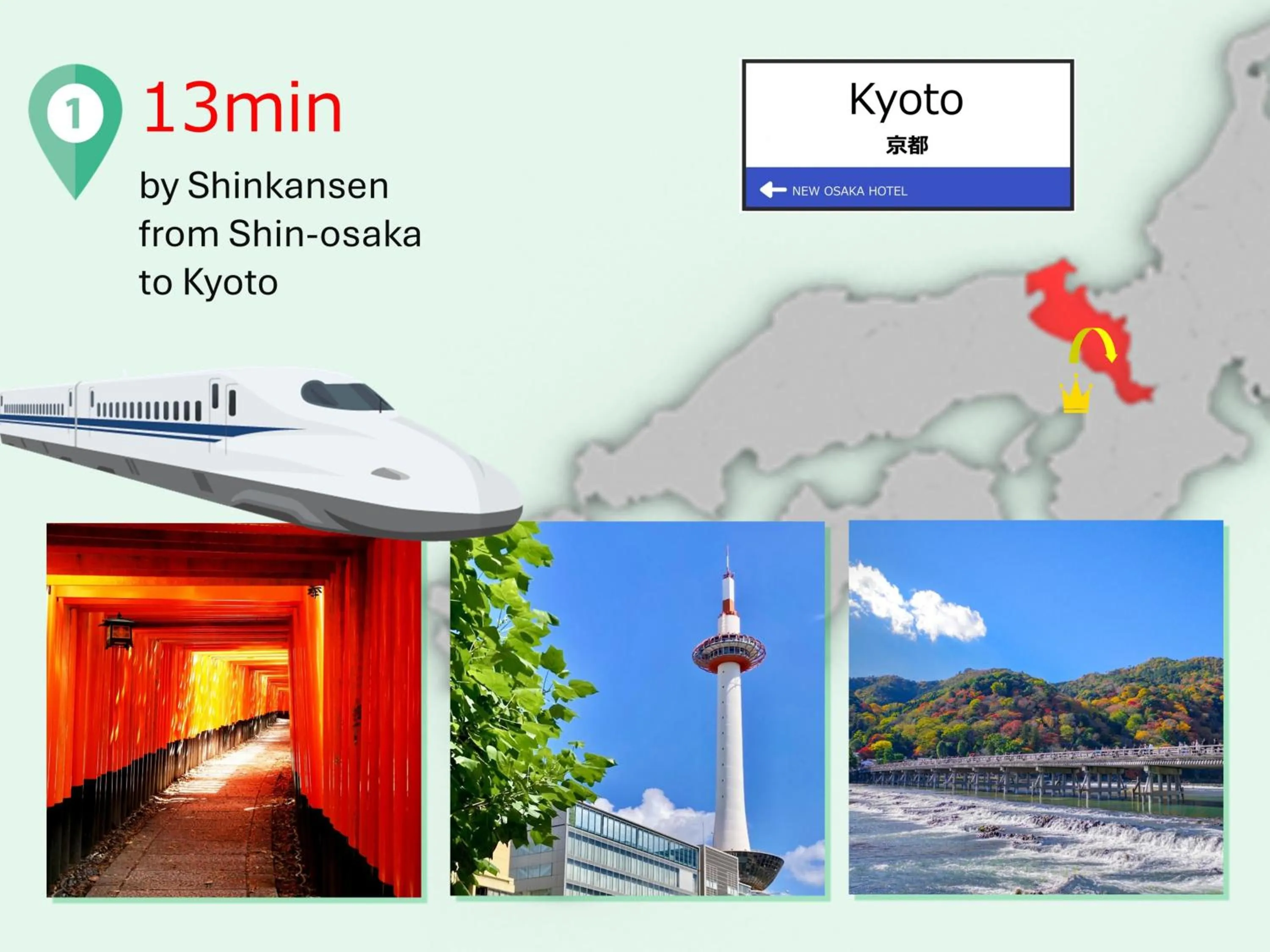 Nearby landmark in New Osaka Hotel