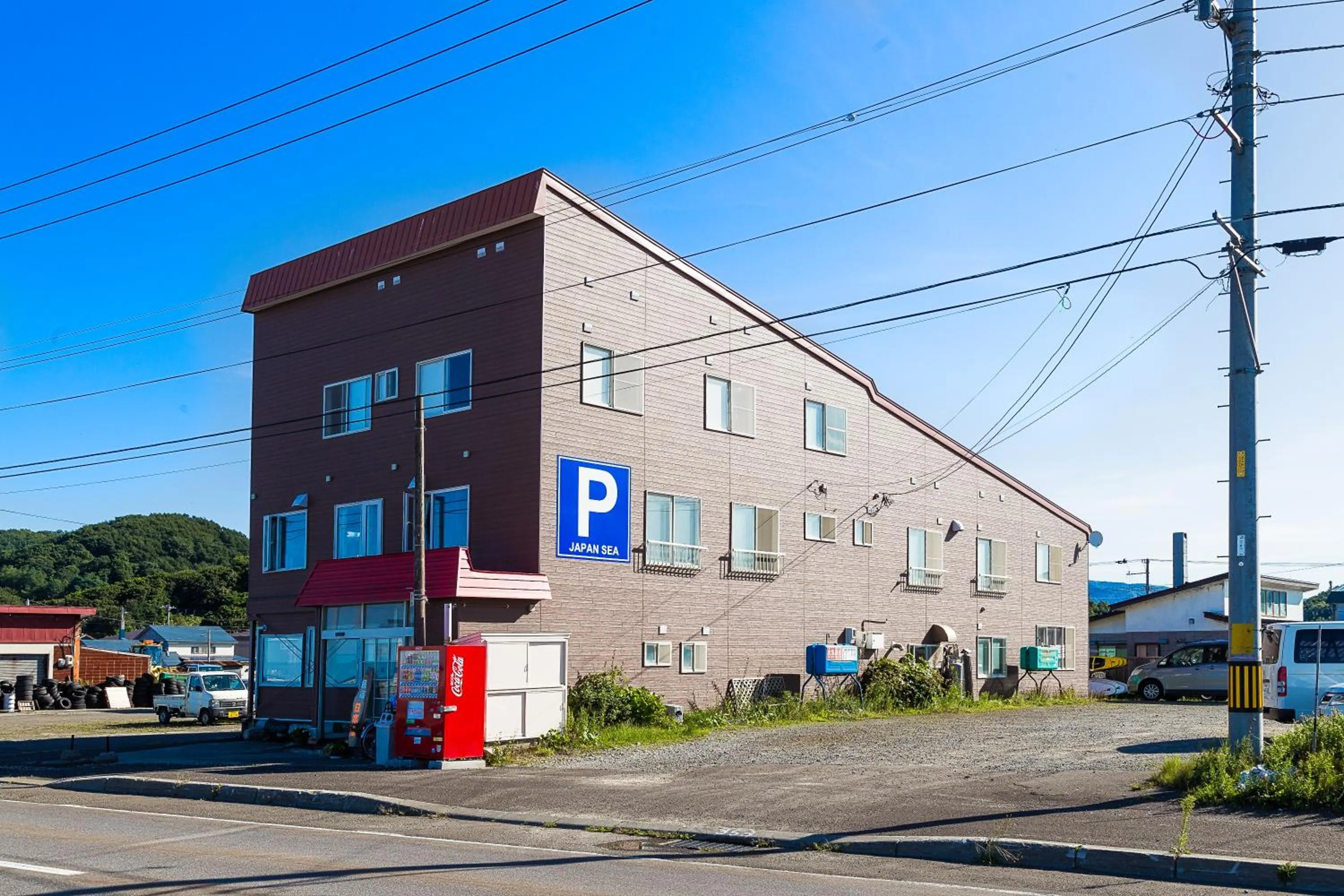 Facade/entrance in Minshuku Nihonkai