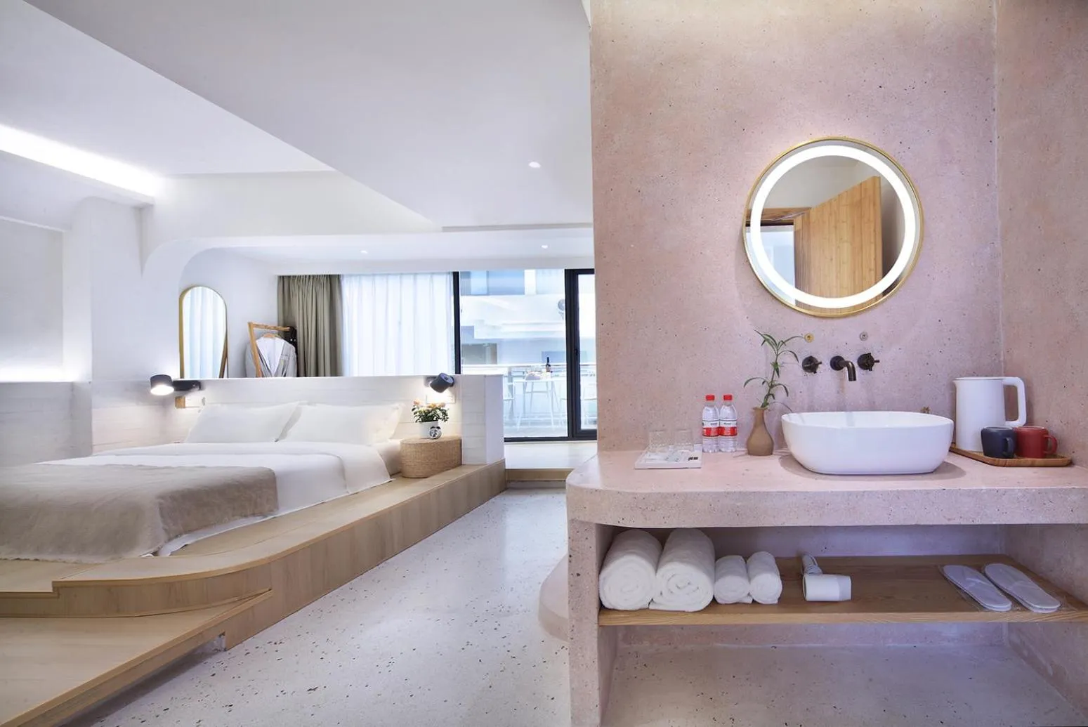 Bedroom in Sky Garden Inn