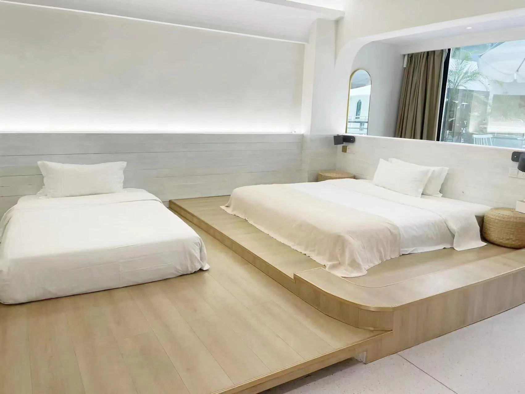 Bed in Sky Garden Inn