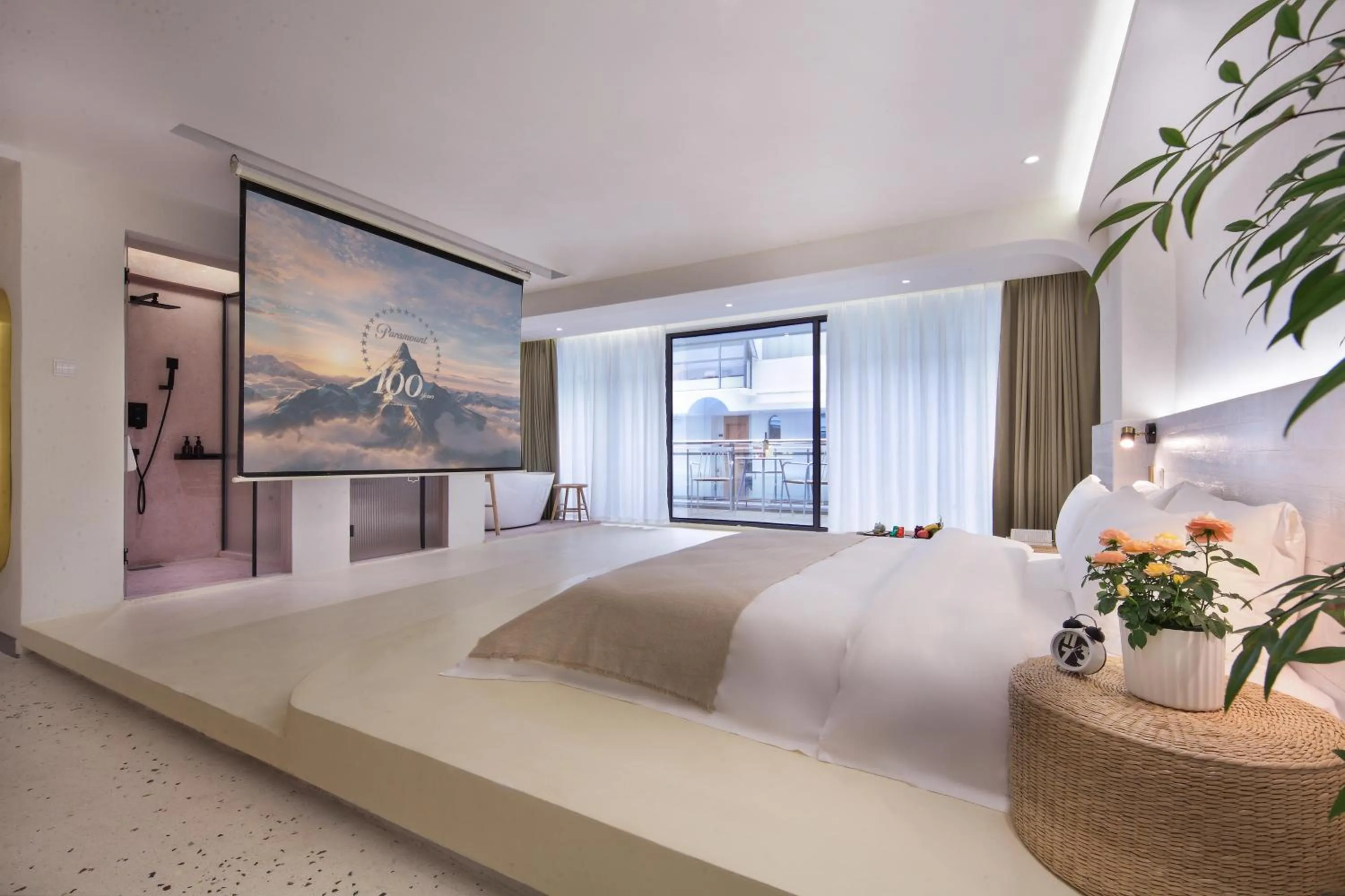 Bedroom in Sky Garden Inn