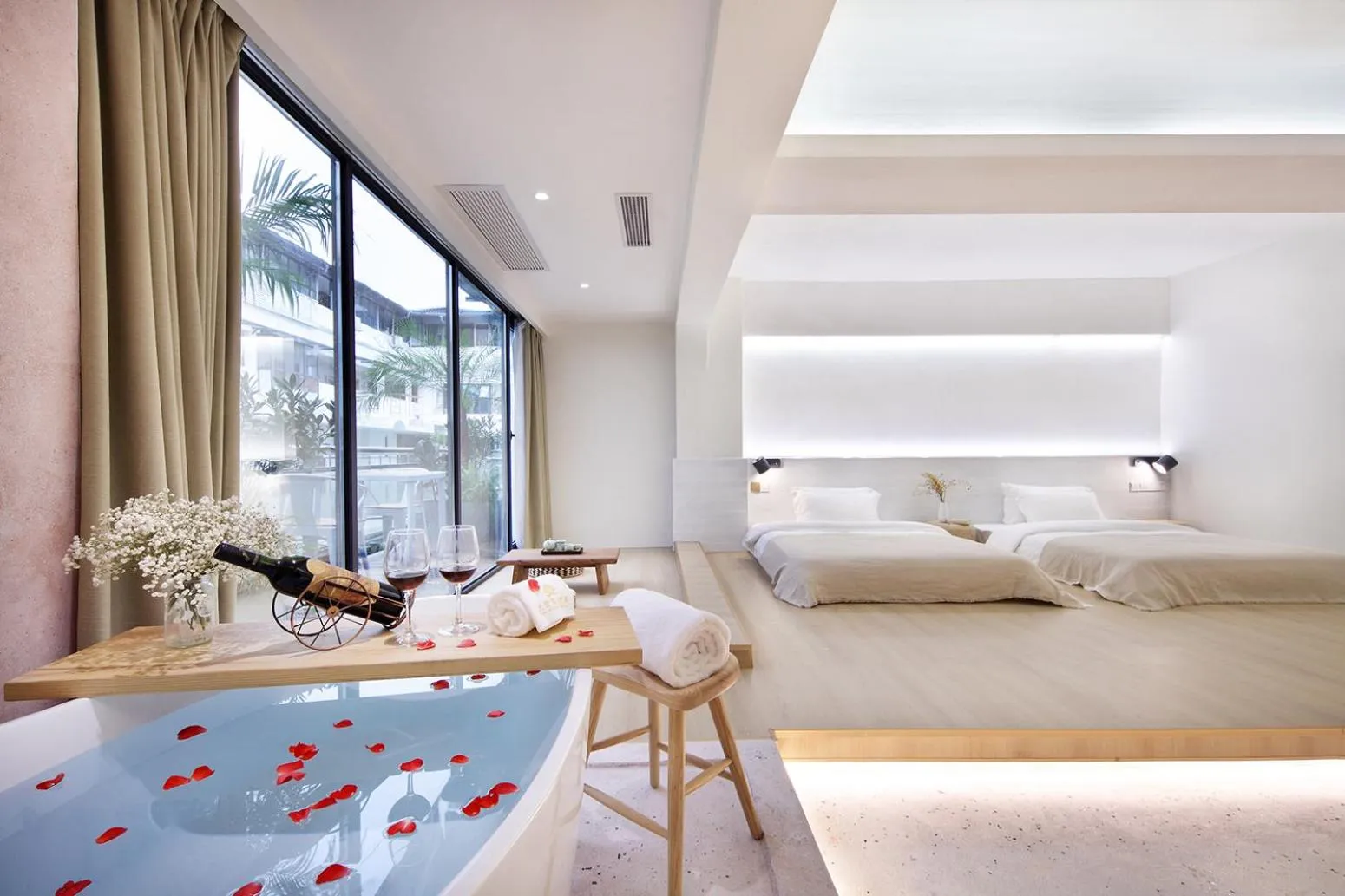 Photo of the whole room in Sky Garden Inn