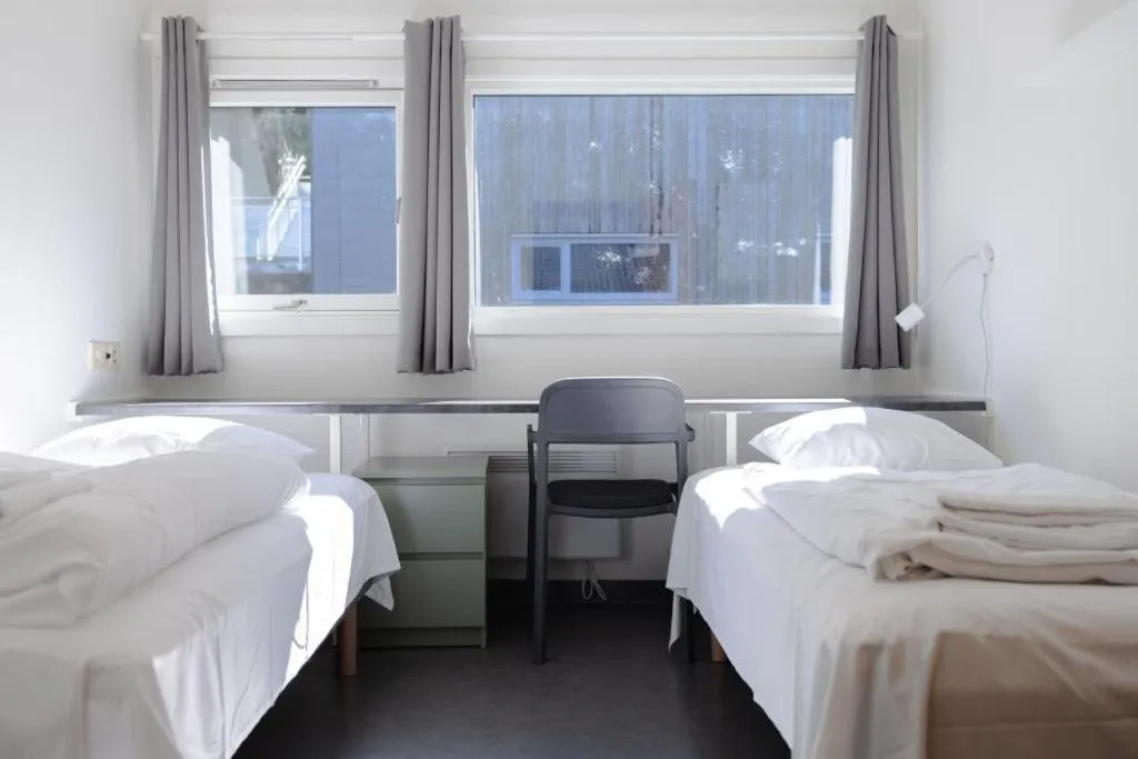 Bed in Ansgar Summerhotel