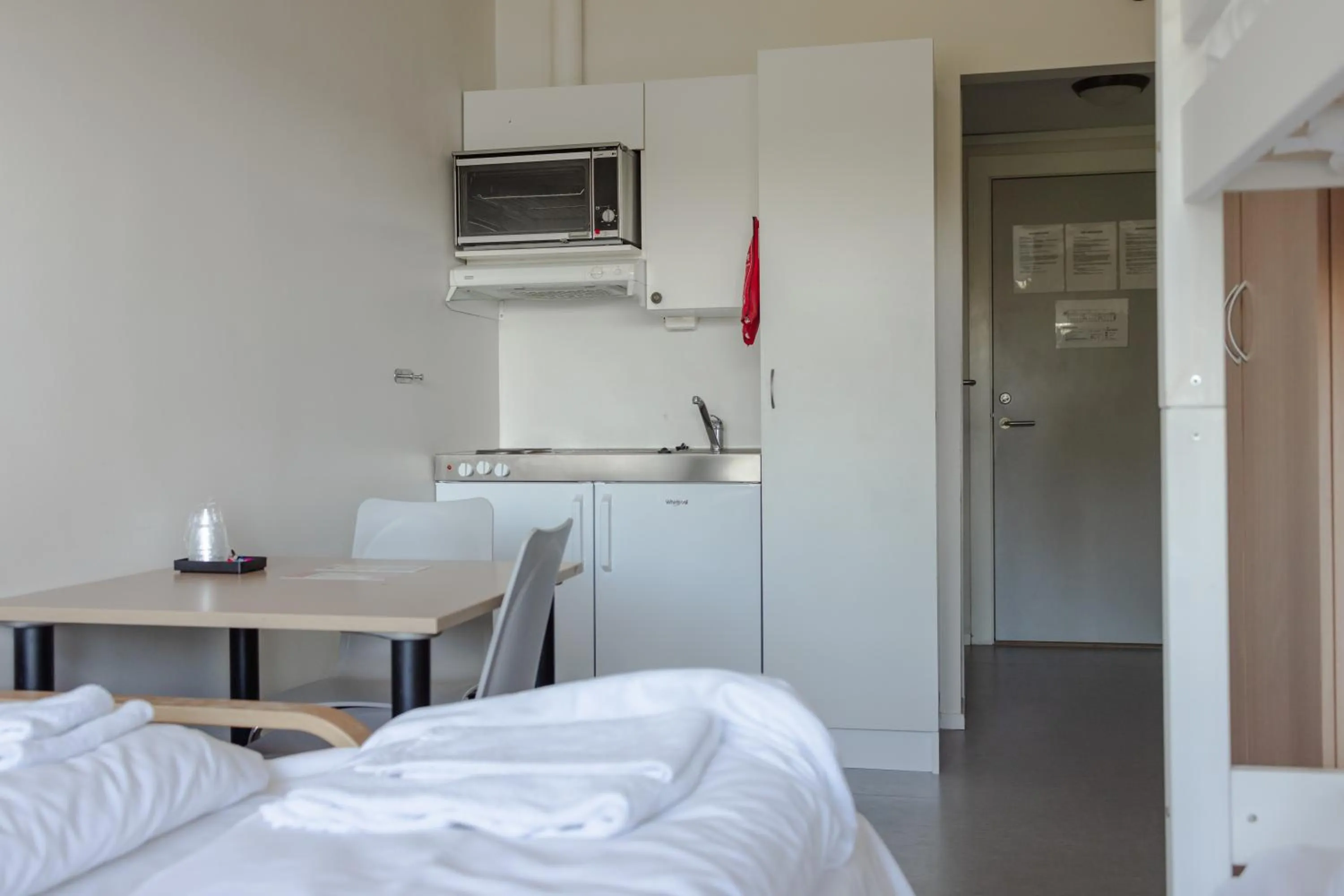 Bed in Ansgar Summerhotel