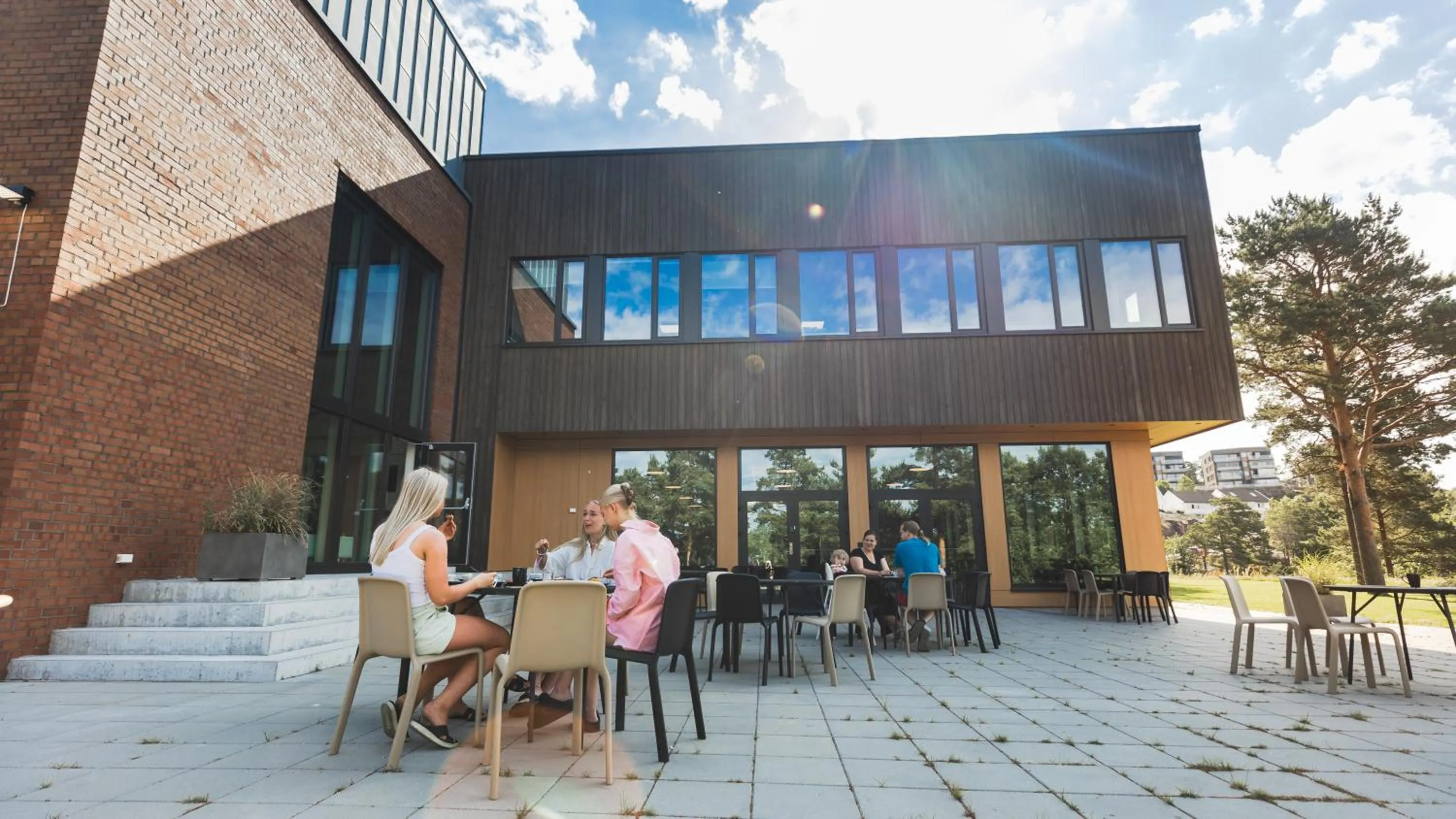 Patio in Ansgar Summerhotel