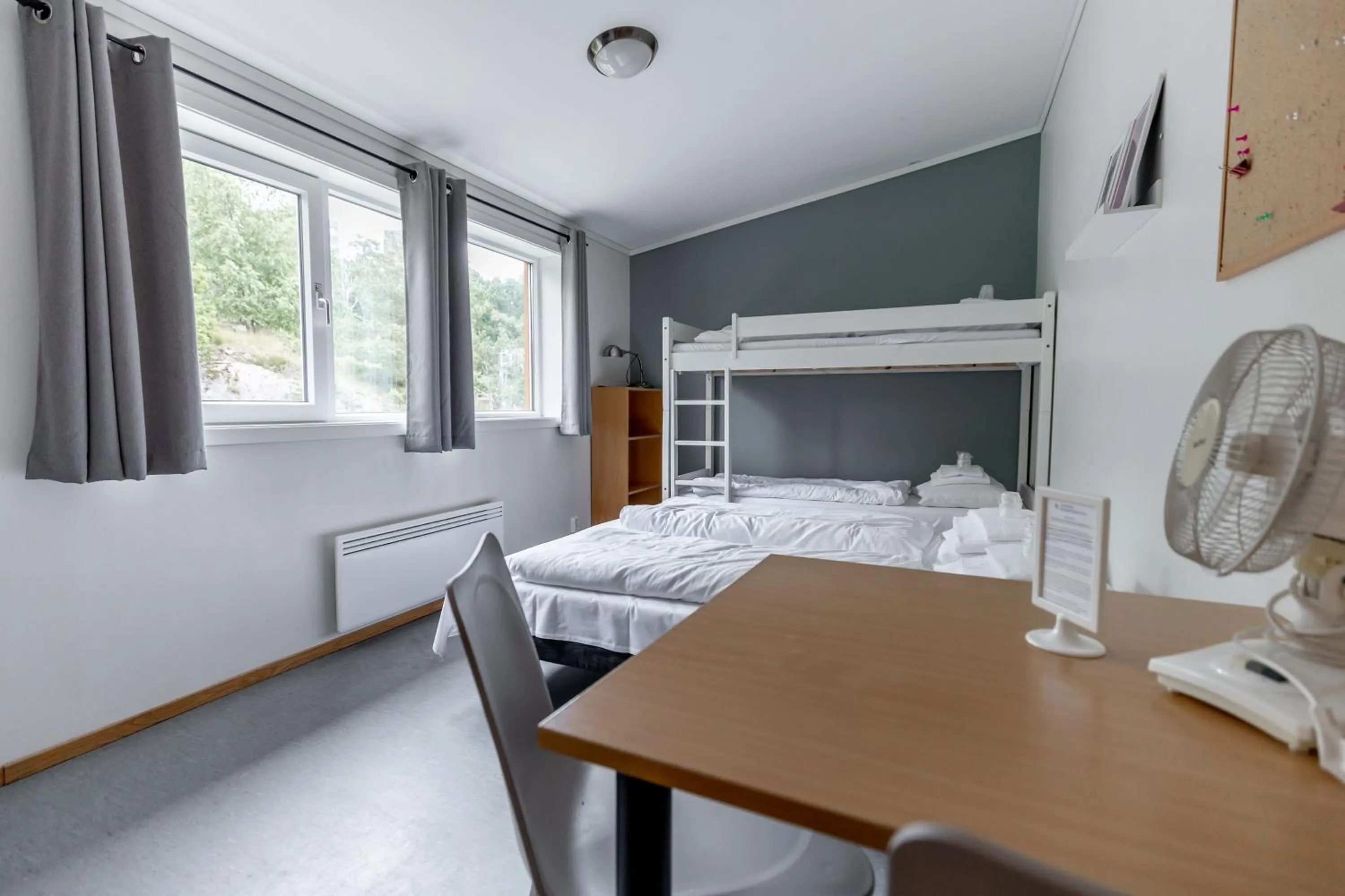 Bed in Ansgar Summerhotel