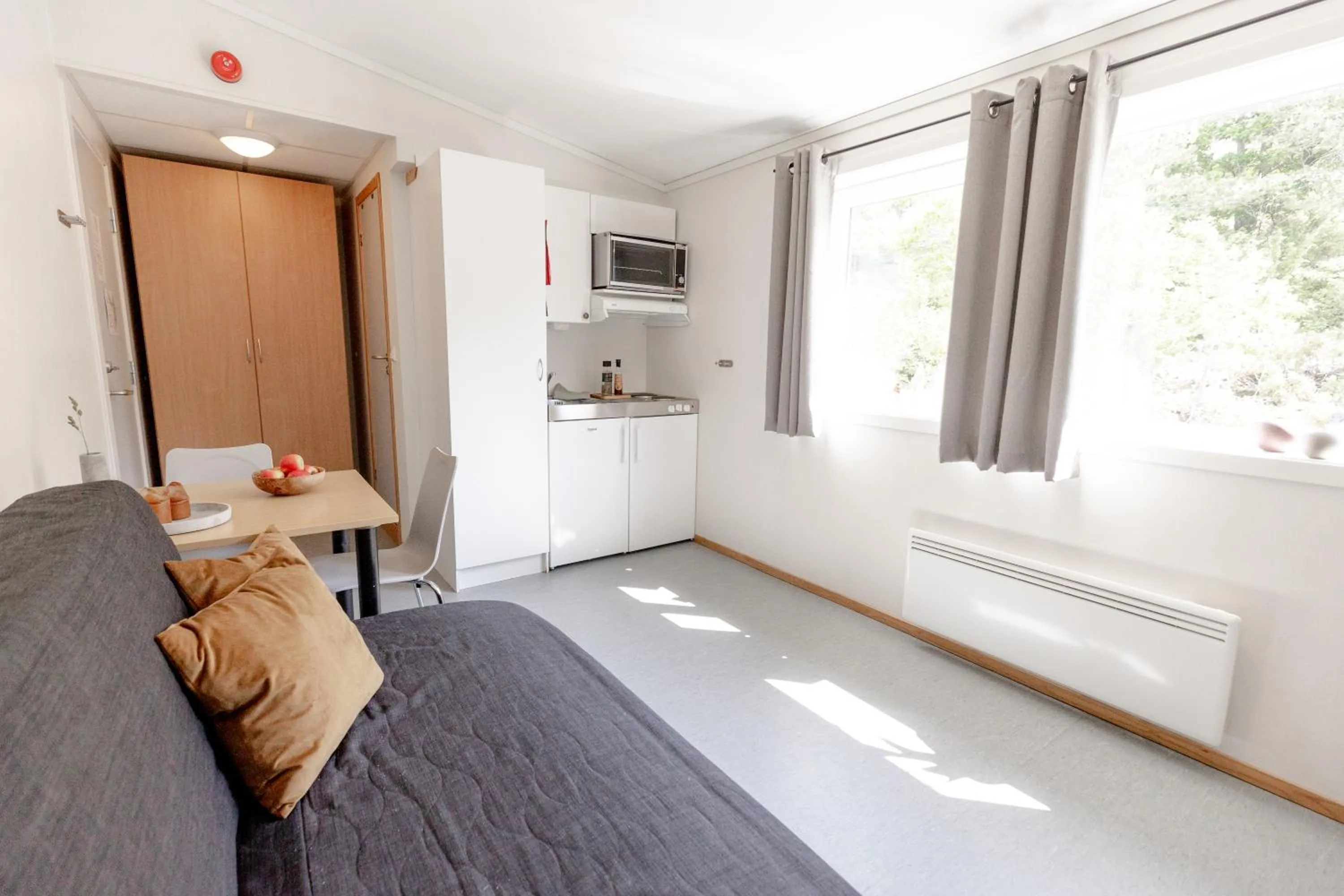 Bed in Ansgar Summerhotel