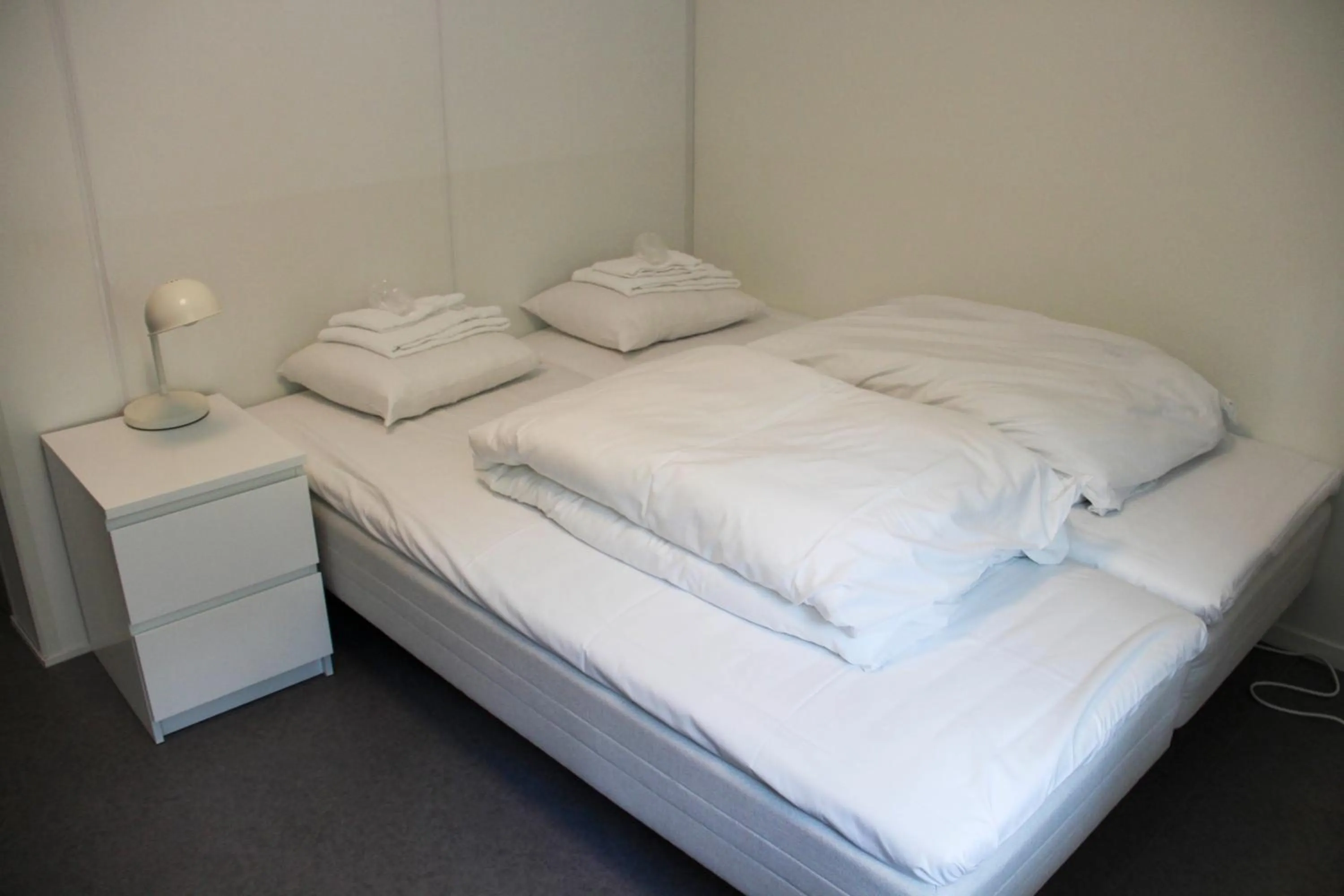 Bed in Ansgar Summerhotel