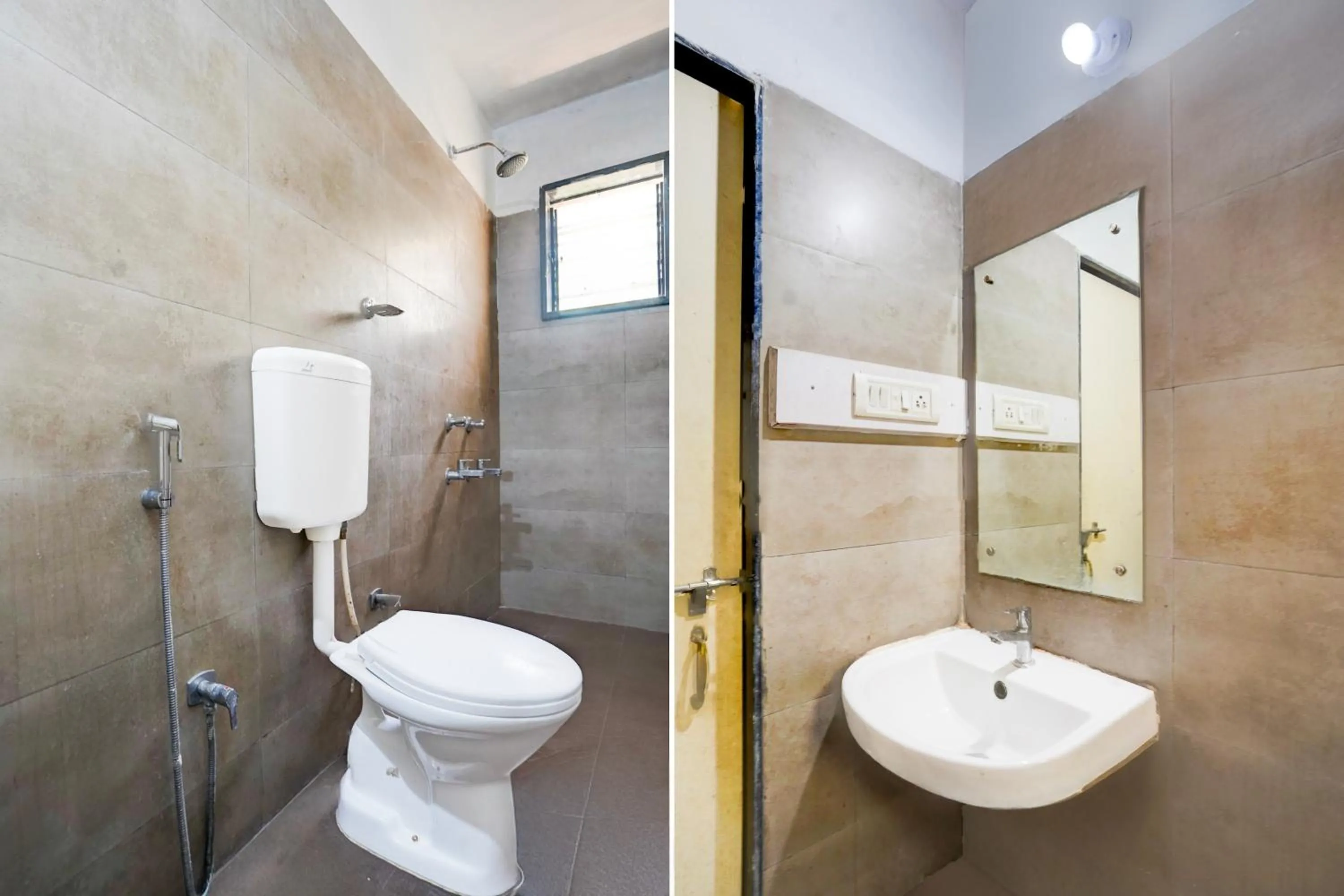Bathroom in Super Hotel O Calangute-Baga Crossway Formerly Rustic Village