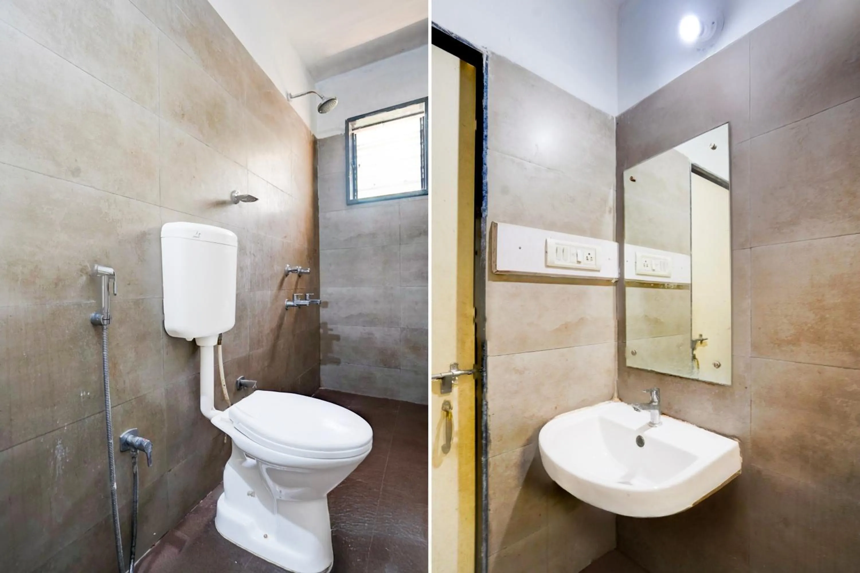 Bathroom in Super Hotel O Calangute-Baga Crossway Formerly Rustic Village