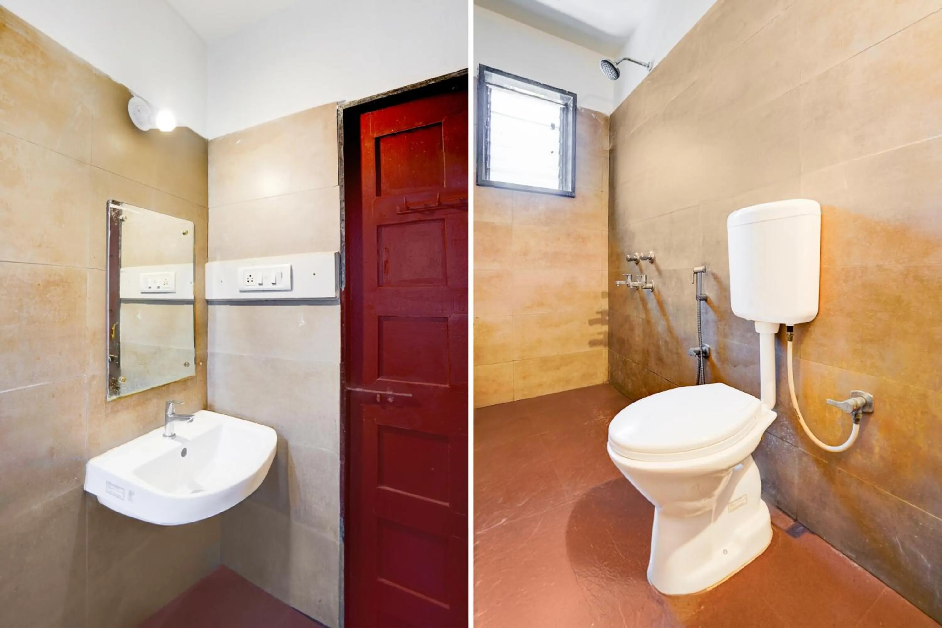 Bathroom in Super Hotel O Calangute-Baga Crossway Formerly Rustic Village