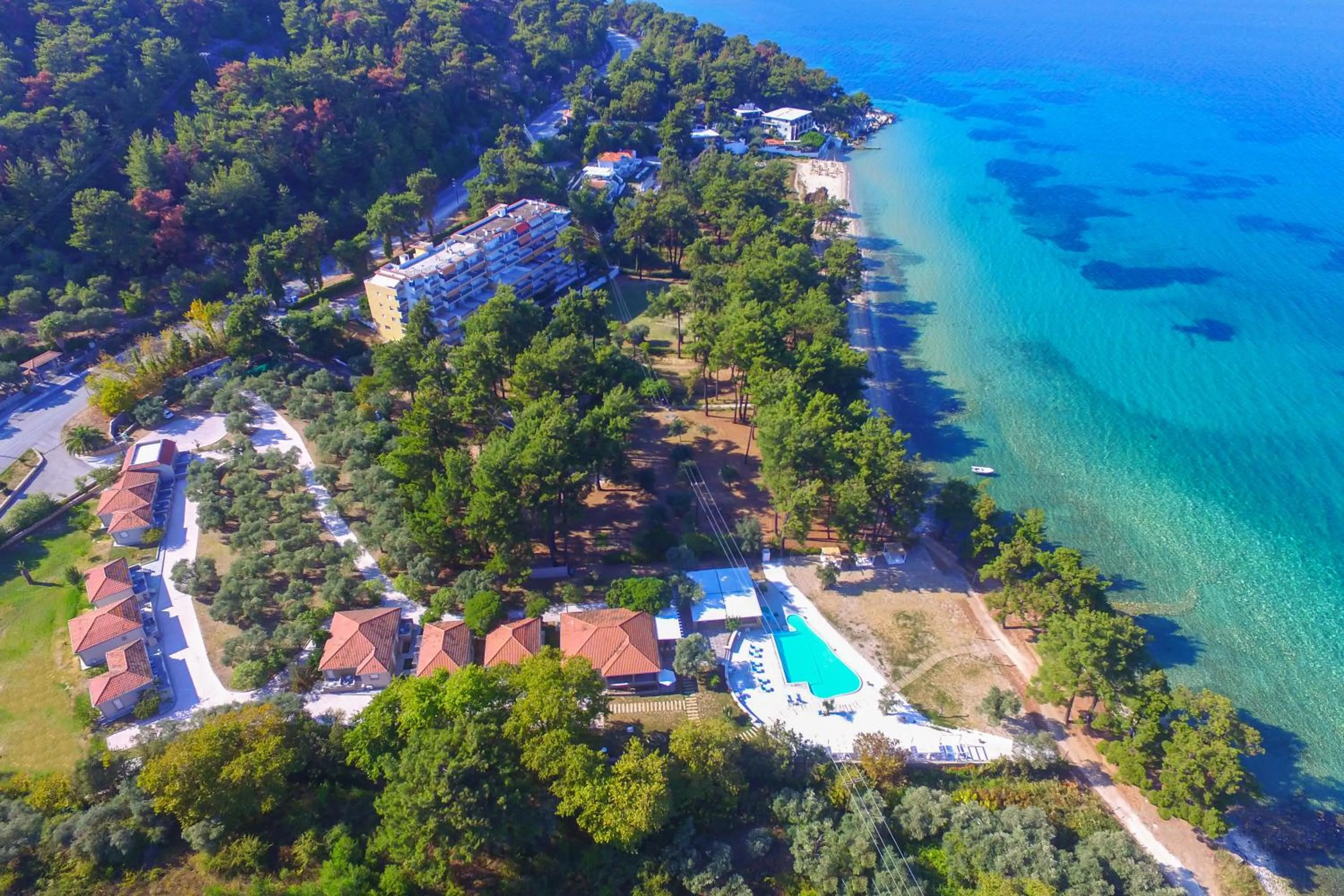 Bird's eye view in Aroma Beach Bungalows