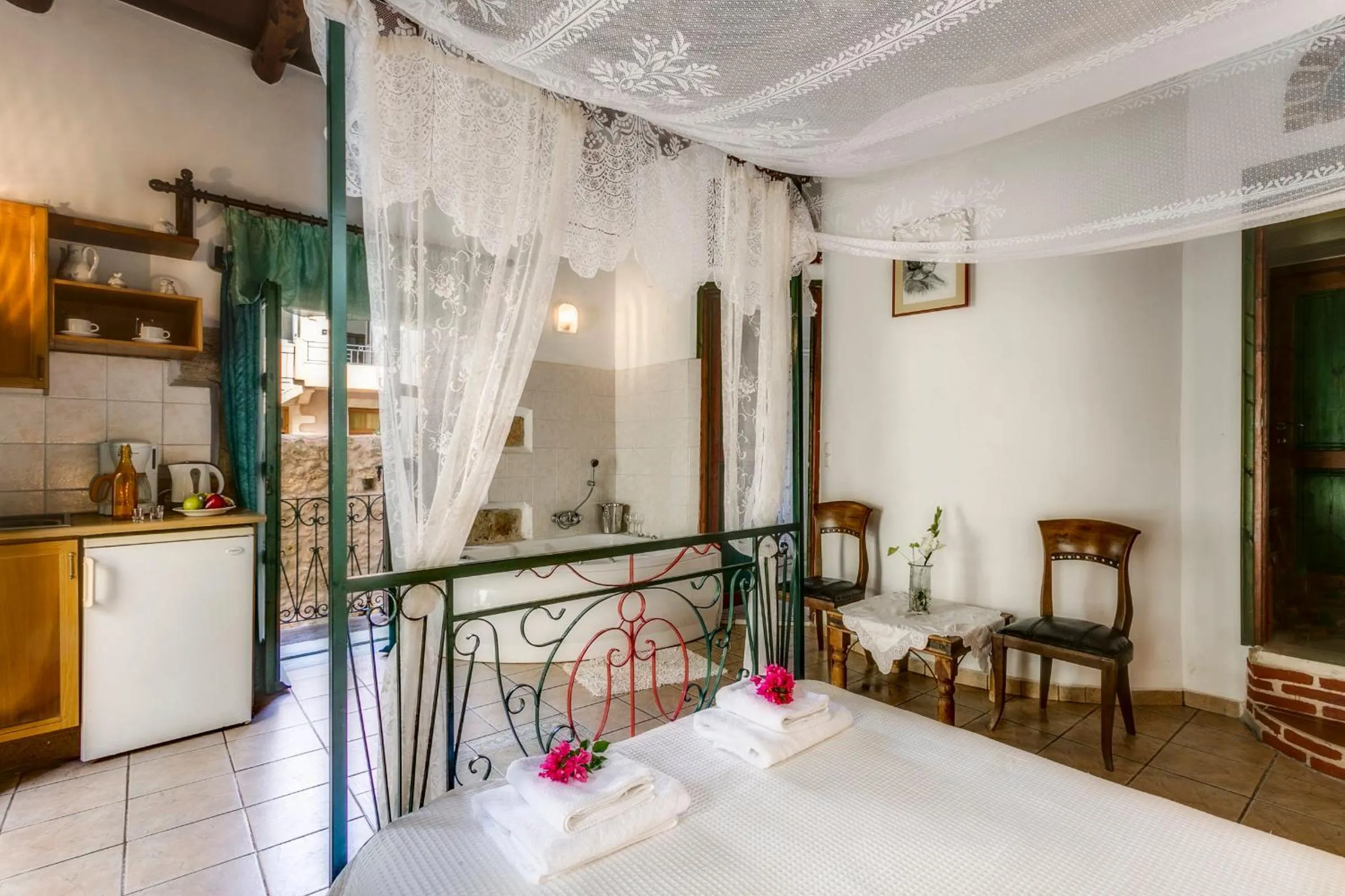 Bed in Ifigenia Rooms