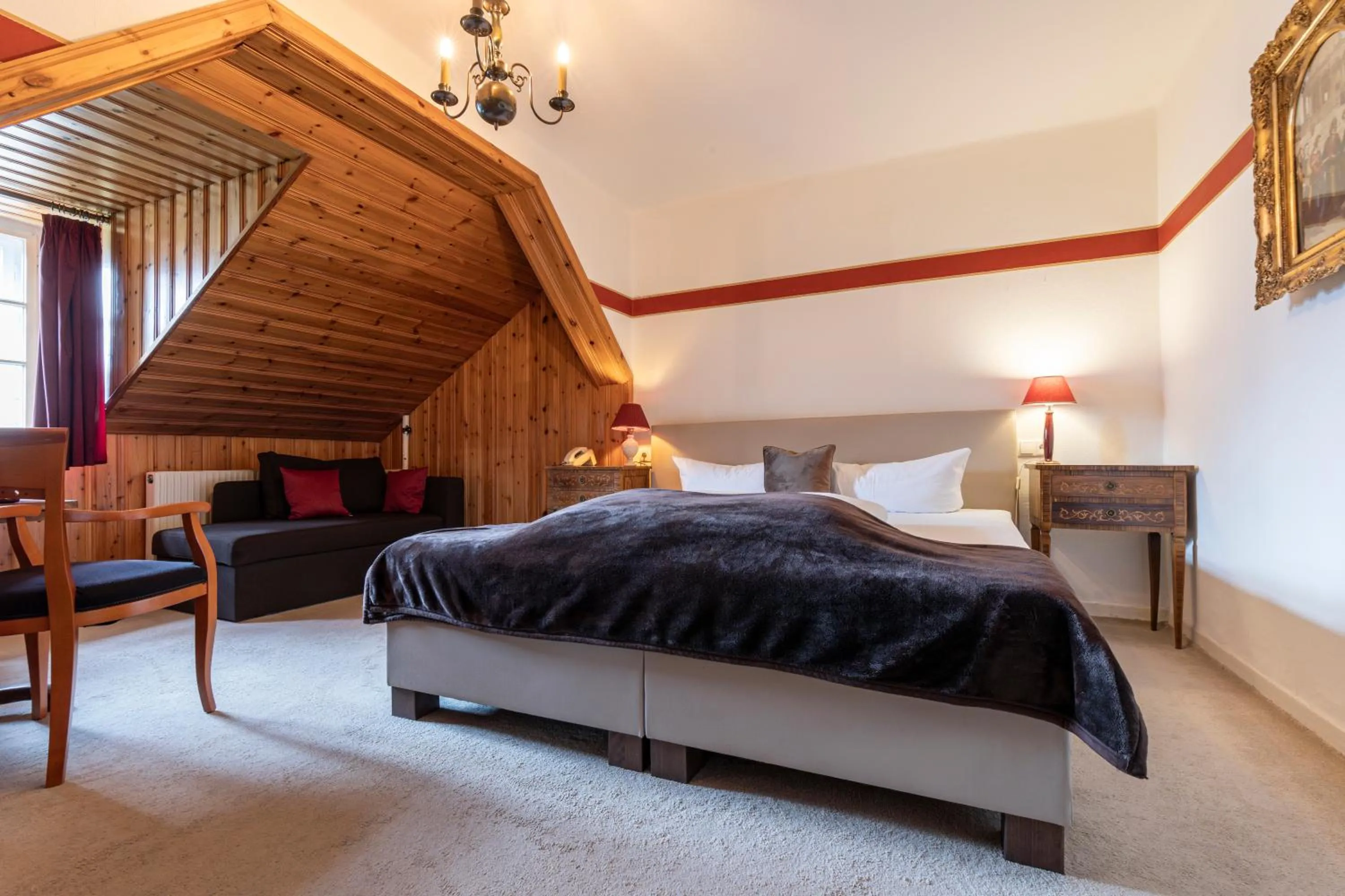 Bed in Hotel Restaurant Grünwalderhof