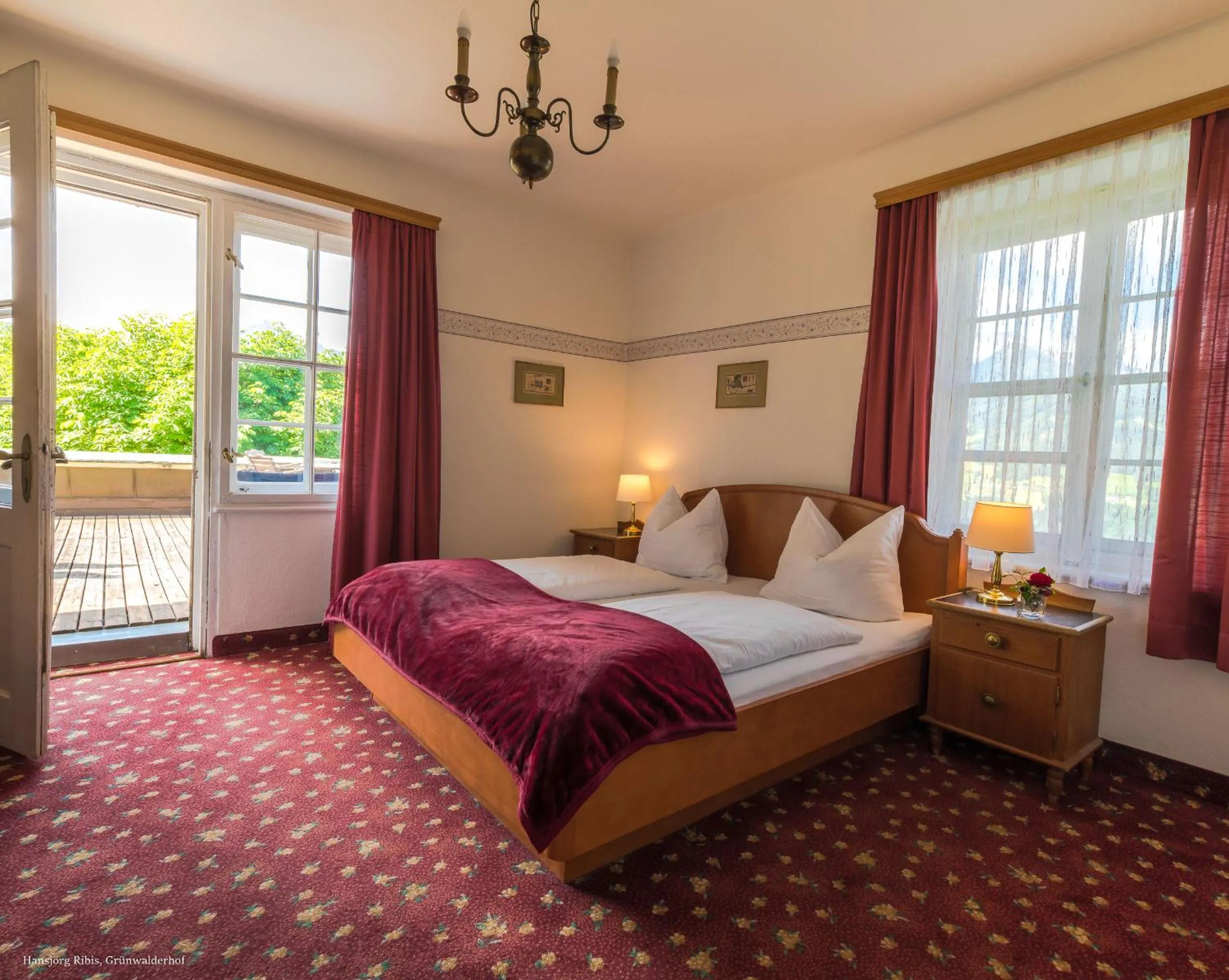 Photo of the whole room, Bed in Hotel Restaurant Grünwalderhof