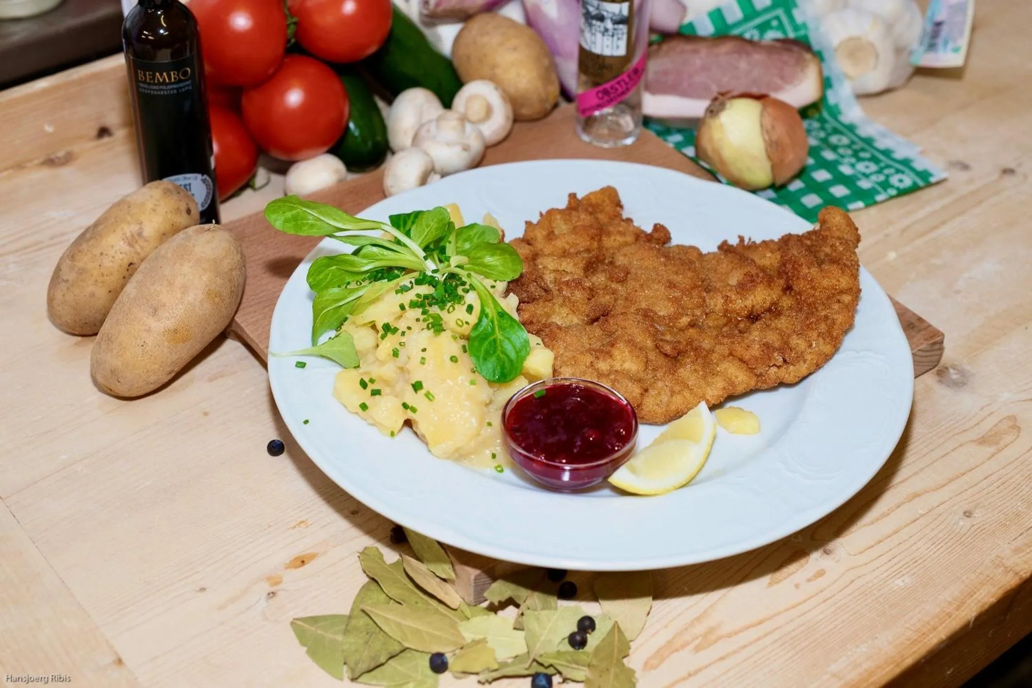Food close-up in Hotel Restaurant Grünwalderhof