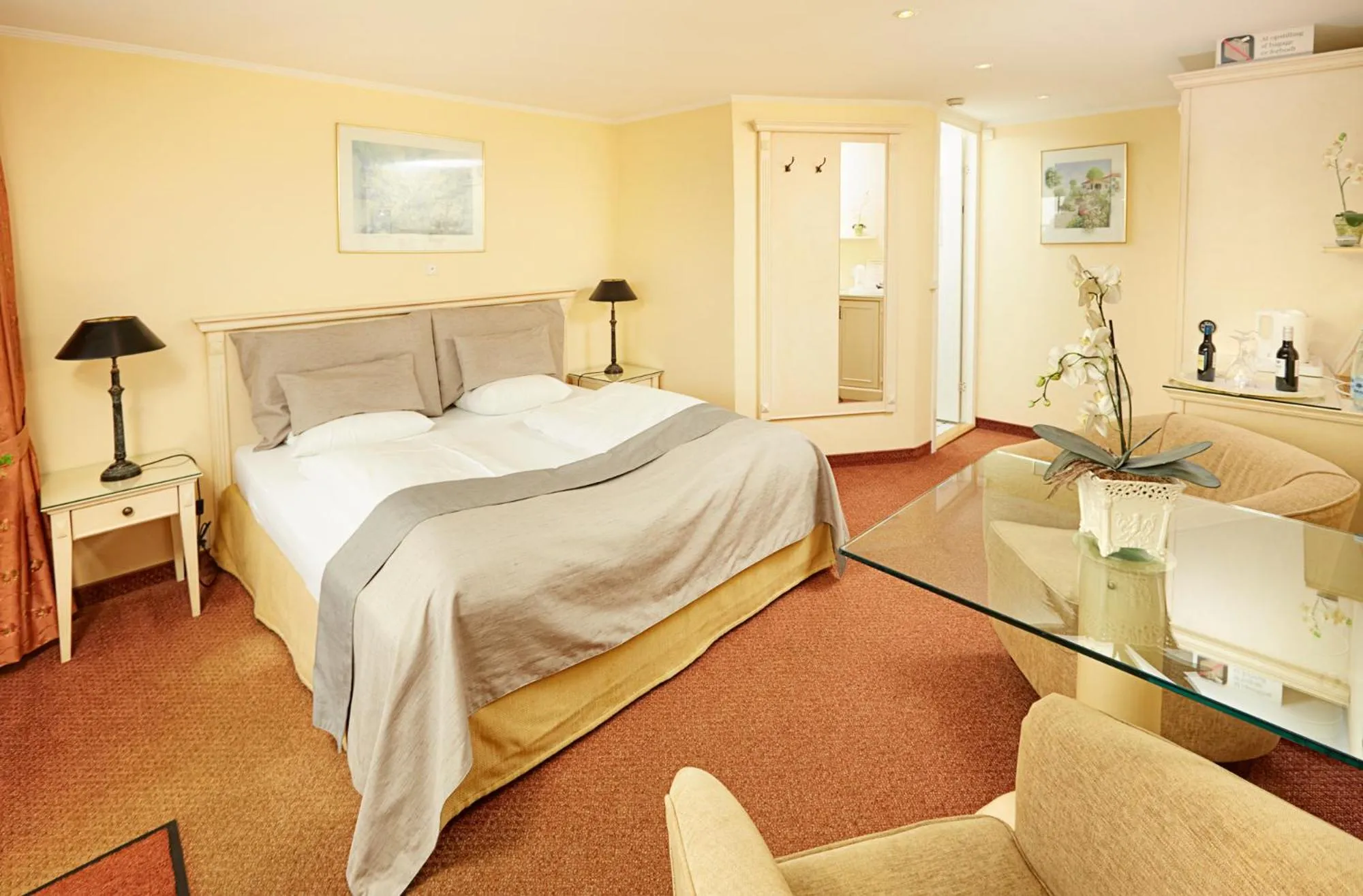 Bed in Hotel Fjordkroen