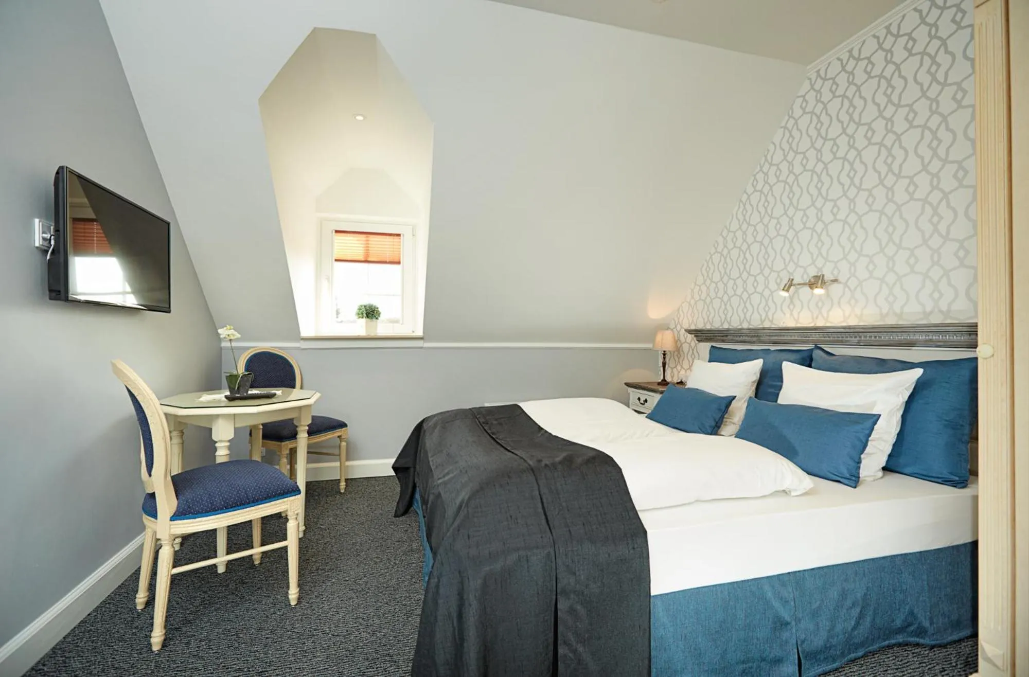 Bed in Hotel Fjordkroen