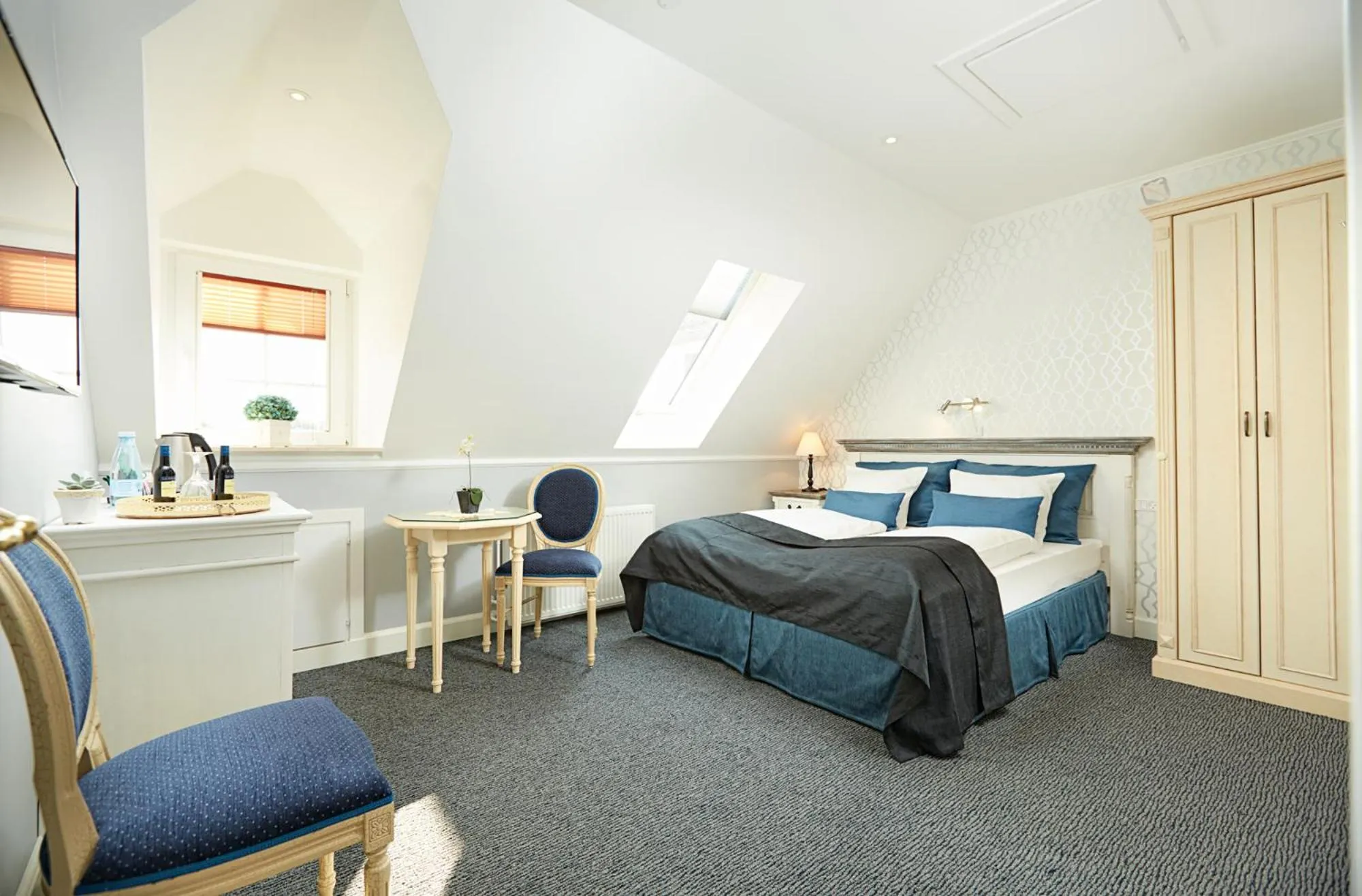 Bed in Hotel Fjordkroen