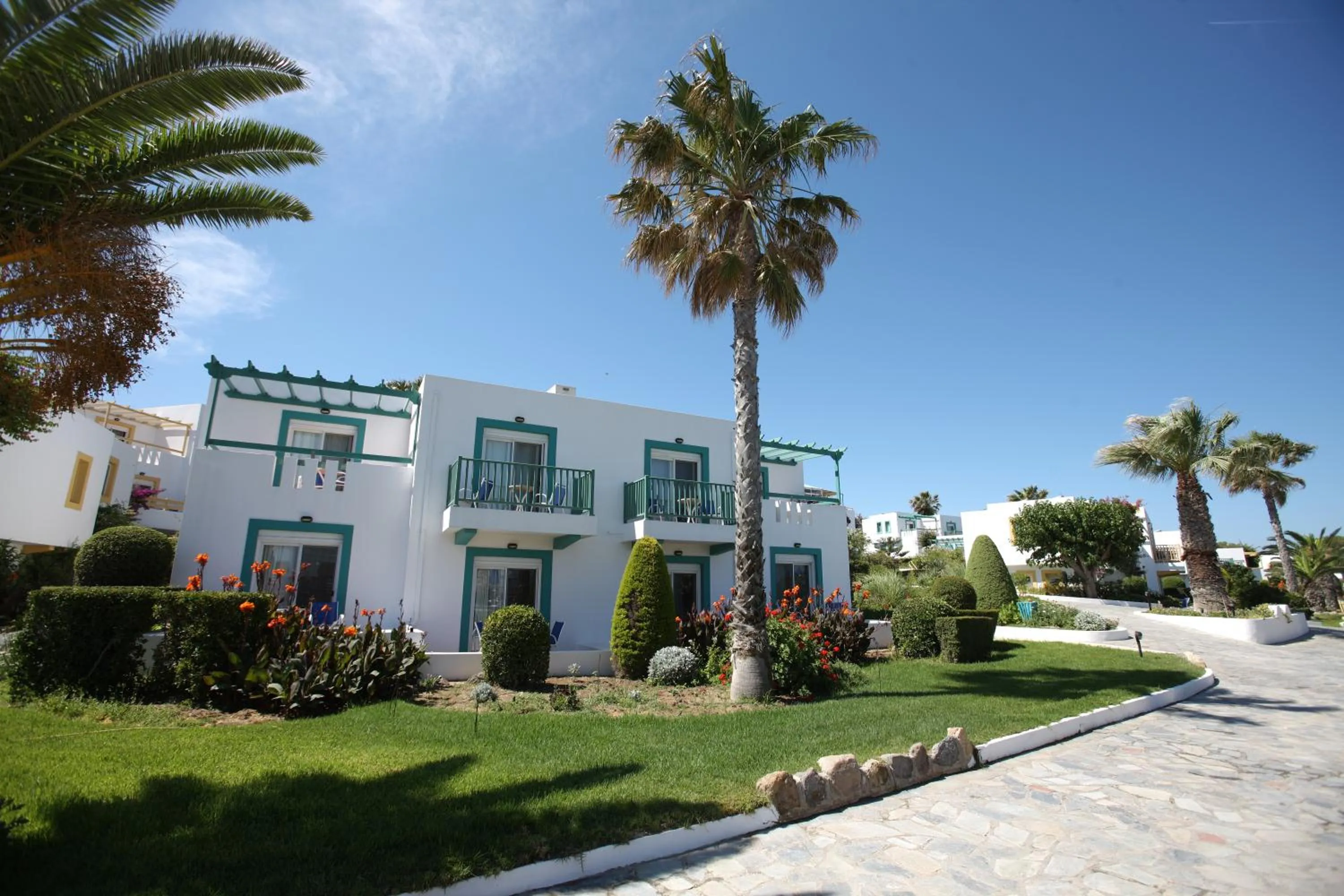 Facade/entrance in Mastichari Bay Hotel