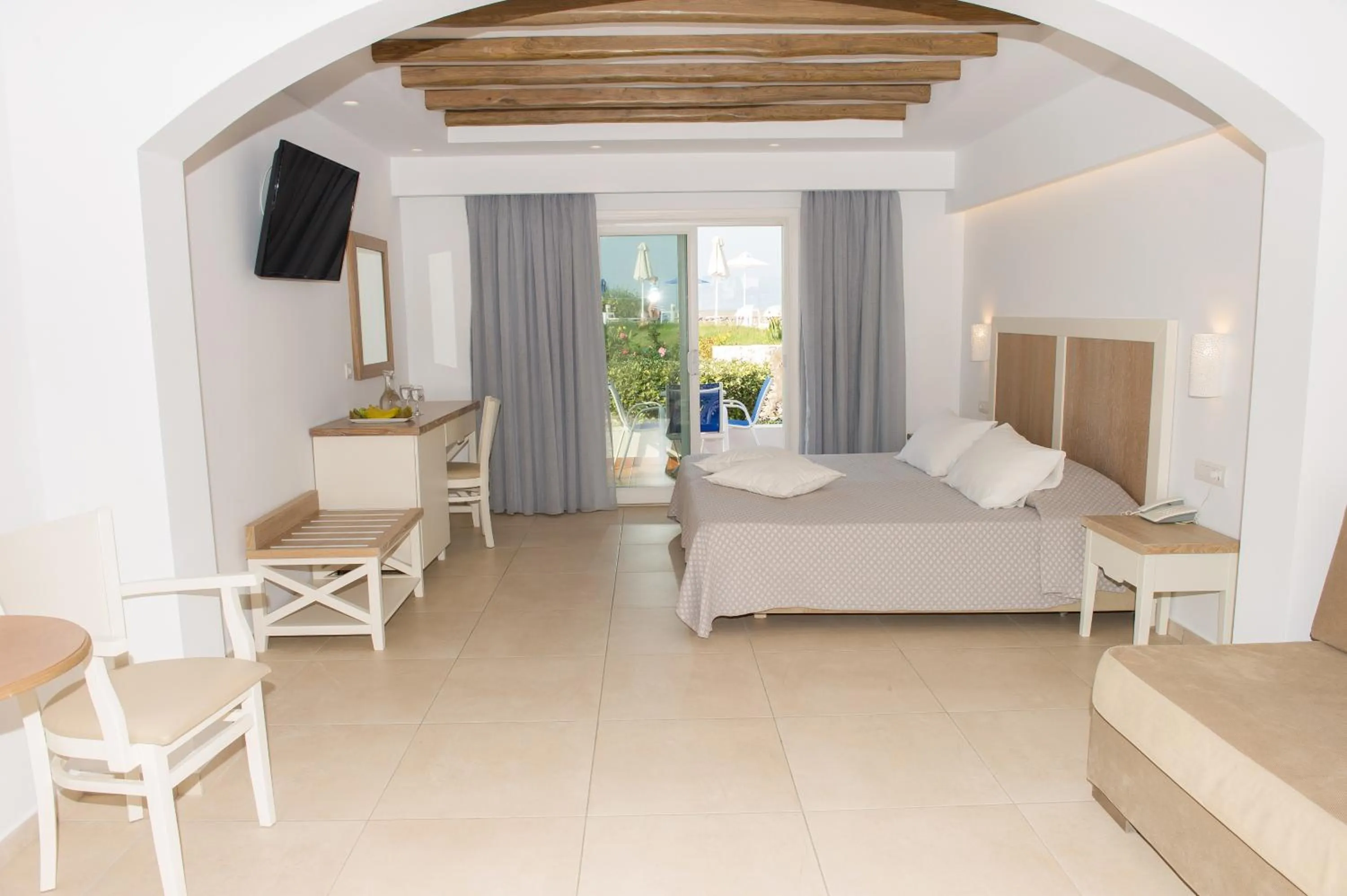 Bed in Mastichari Bay Hotel