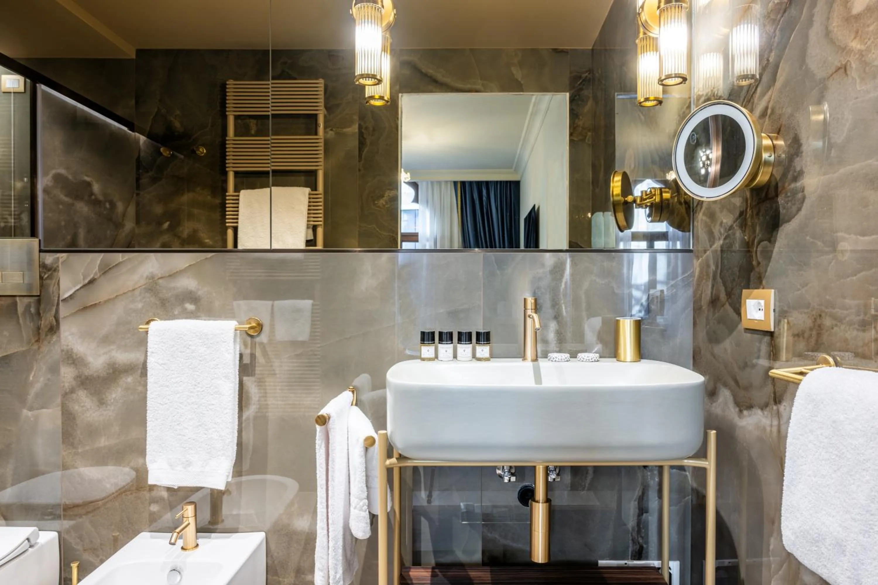 Shower in Hotel Palazzina Sardi