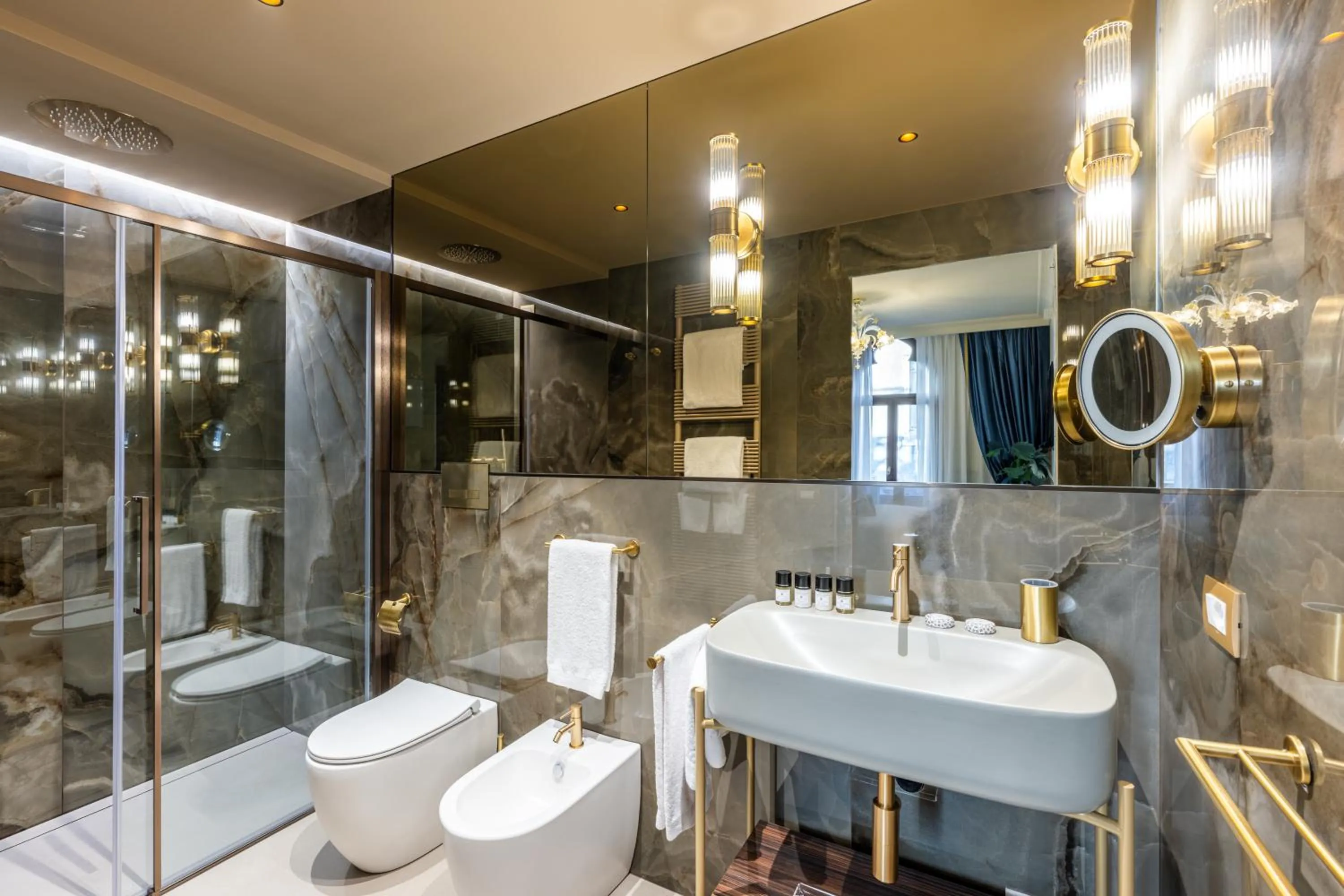 Shower in Hotel Palazzina Sardi