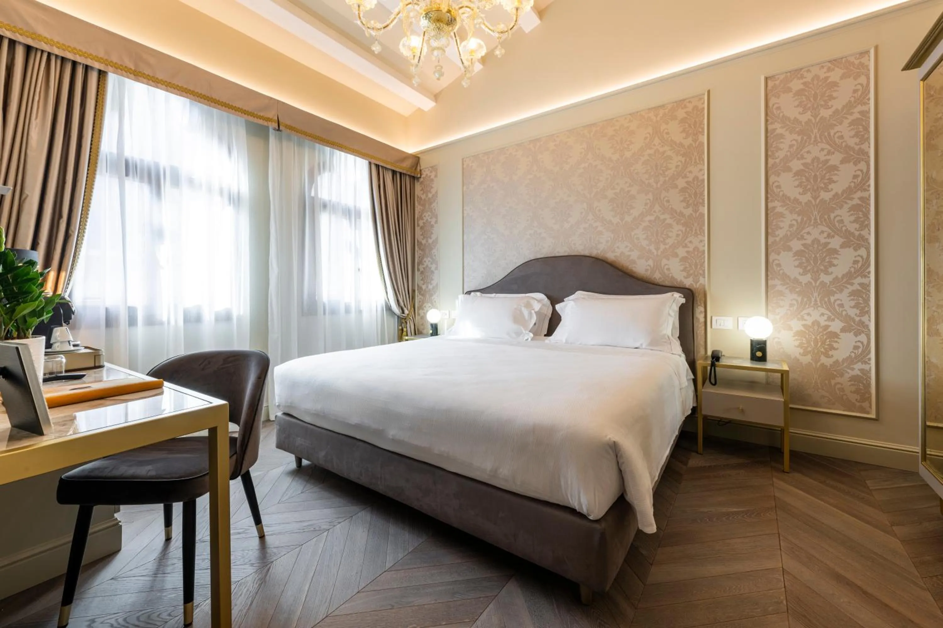 Bed in Hotel Palazzina Sardi