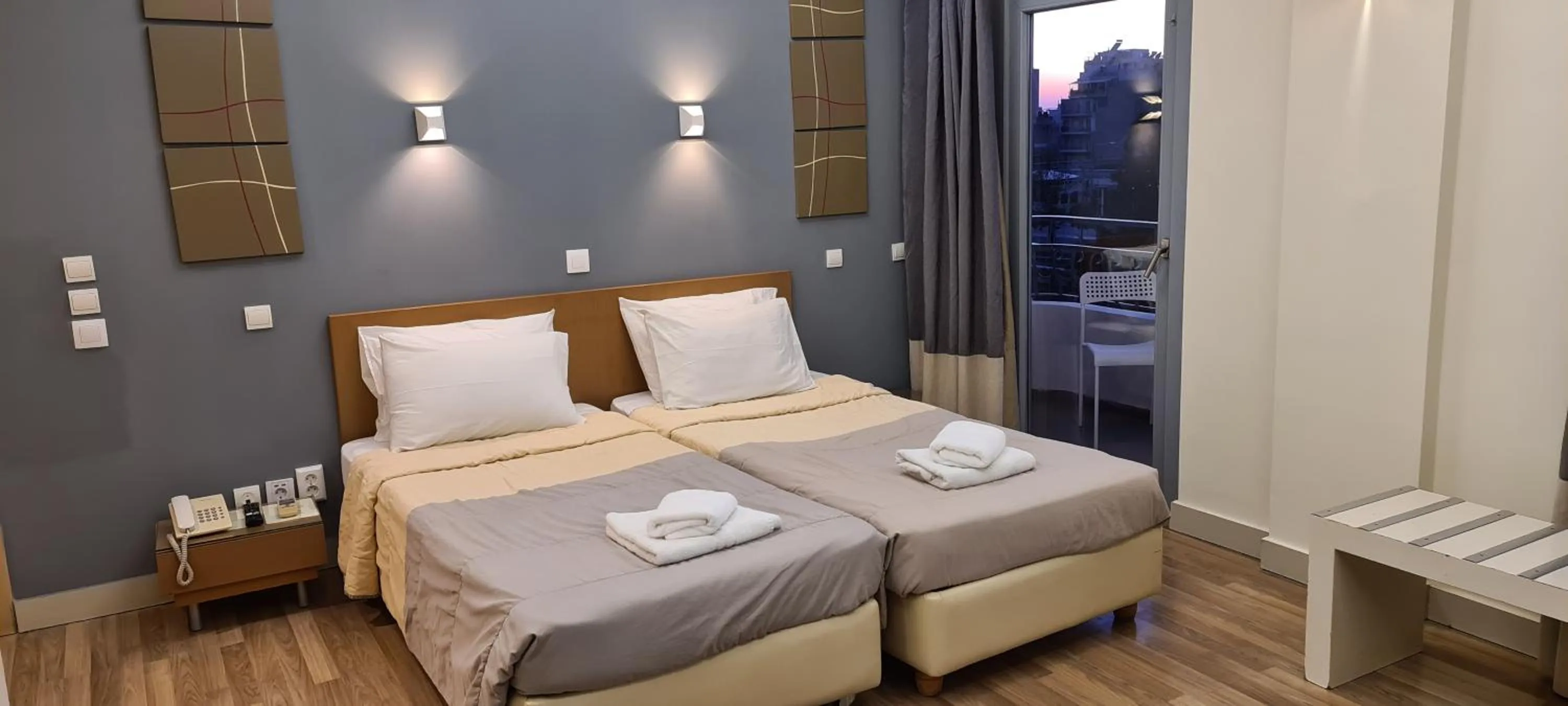 Bed in Ariston Hotel