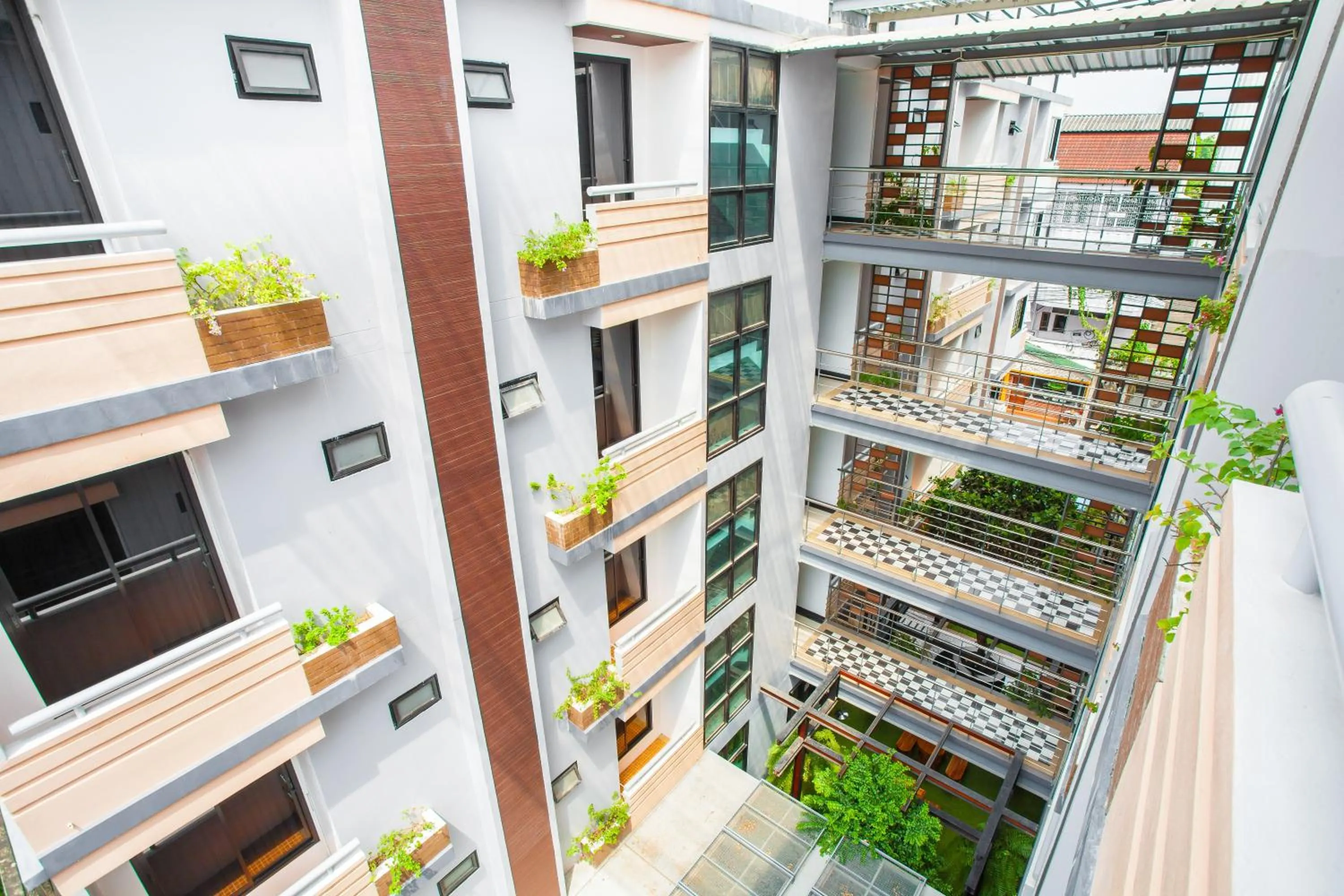 Balcony/Terrace in New Siam Palace Ville Hotel