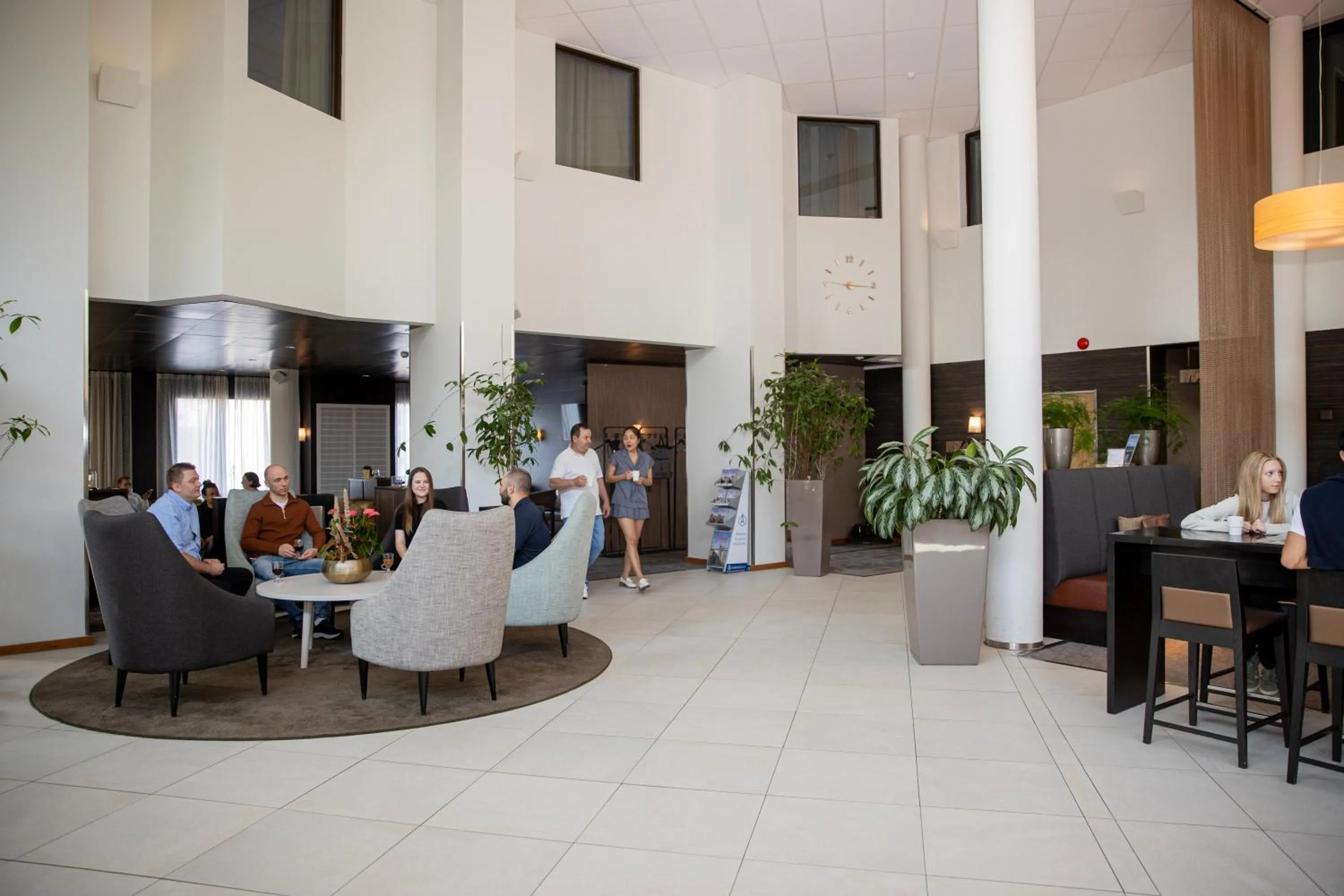 Lobby or reception in Hotel Pommern