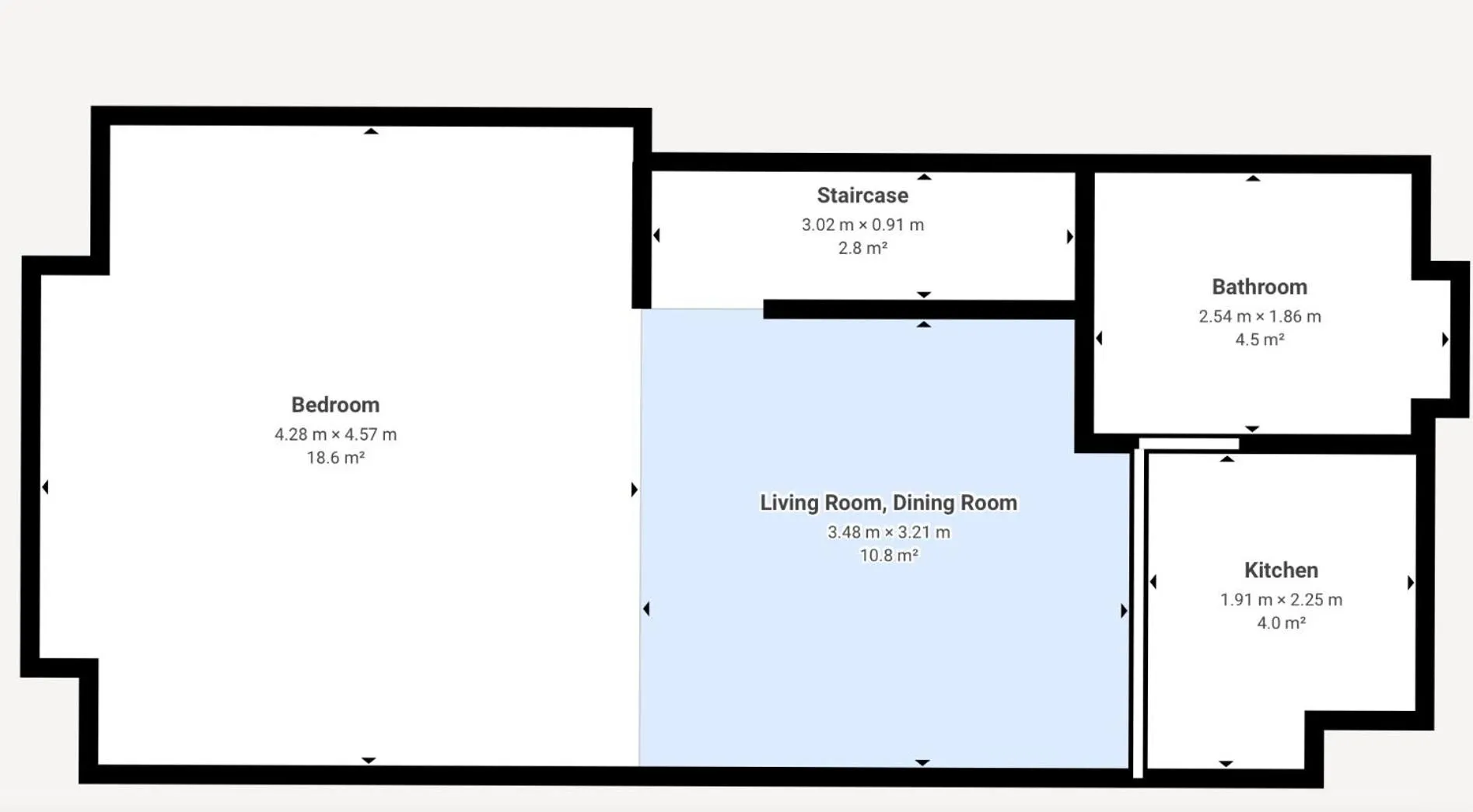 Floor plan in Manor House Studios By Morethanstays