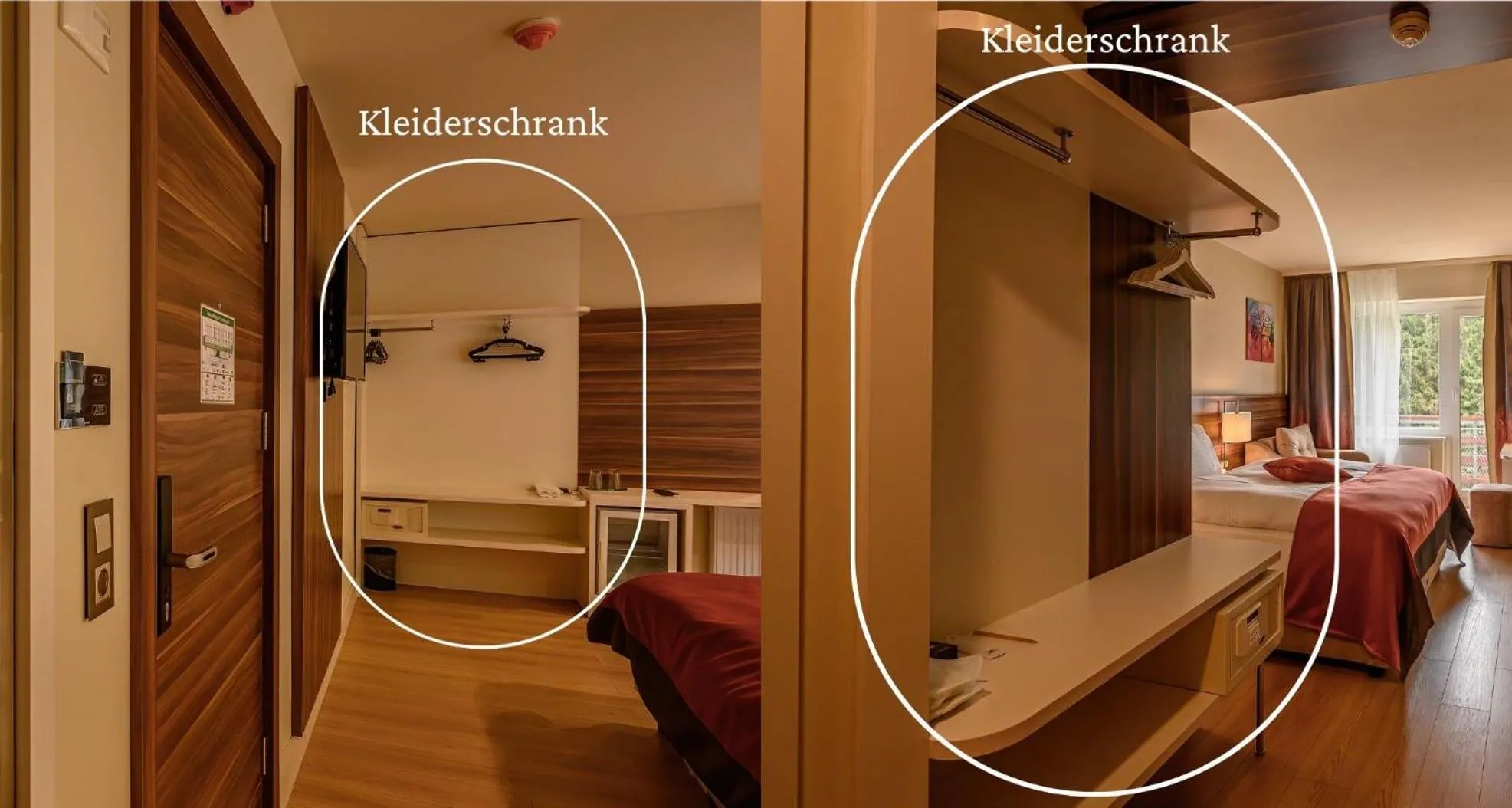 wardrobe, Bed in Hotel Schwarzbachtal Hideaway